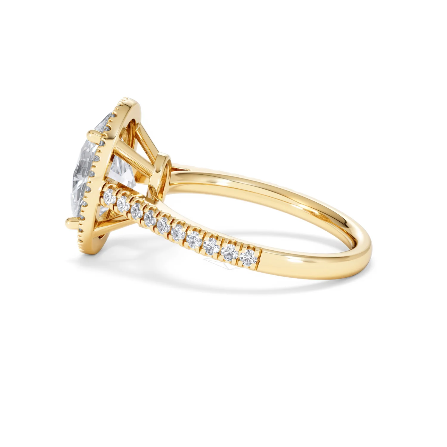 Georgina 3.50ct Lab Diamond Oval Cut Engagement Ring in 18K Yellow Gold G/VS1 - Image 65