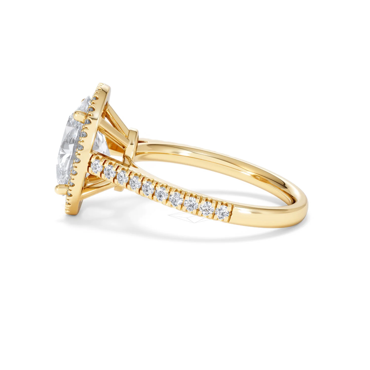 Georgina 3.50ct Lab Diamond Oval Cut Engagement Ring in 18K Yellow Gold G/VS1 - Image 67