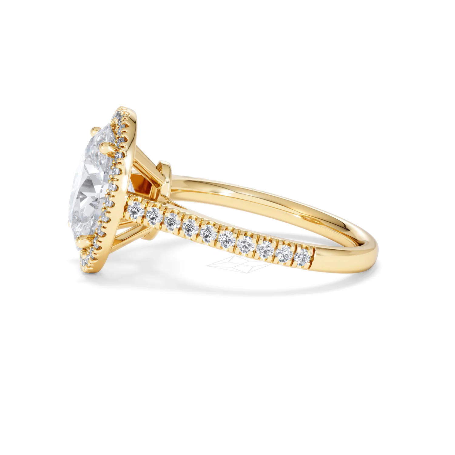 Georgina 3.50ct Lab Diamond Oval Cut Engagement Ring in 18K Yellow Gold G/VS1 - Image 70