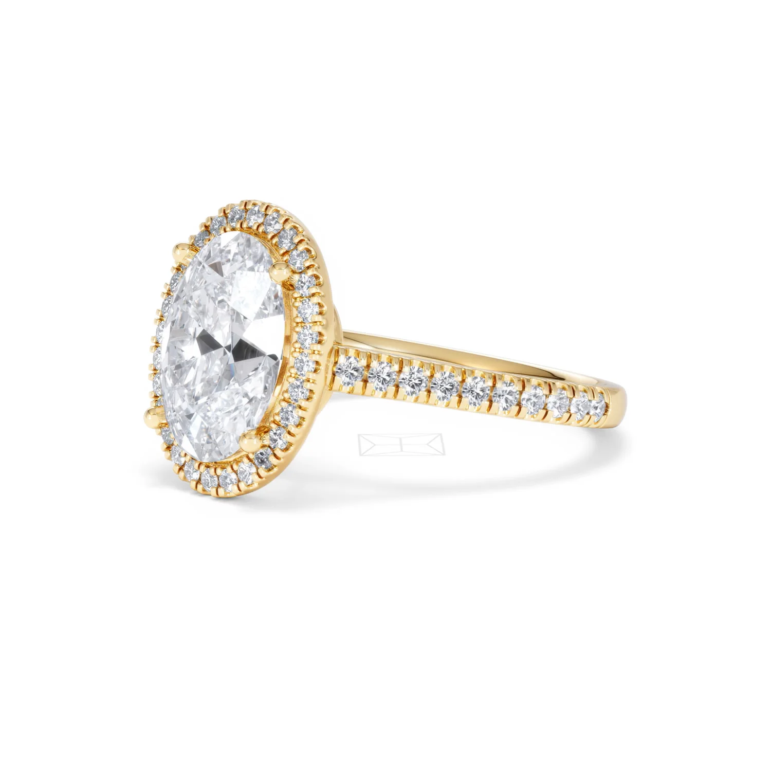Georgina 3.50ct Lab Diamond Oval Cut Engagement Ring in 18K Yellow Gold G/VS1 - Image 78
