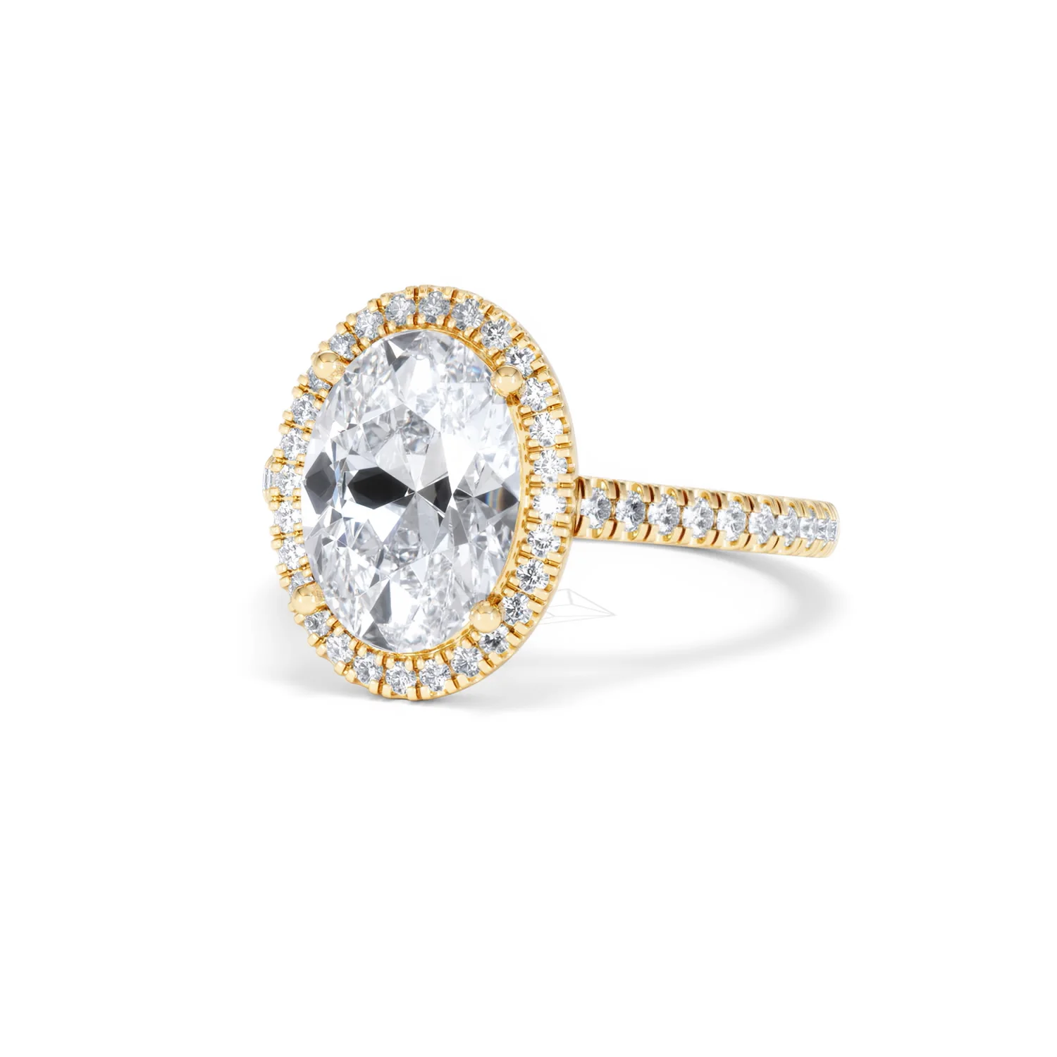 Georgina 3.50ct Lab Diamond Oval Cut Engagement Ring in 18K Yellow Gold G/VS1 - Image 83