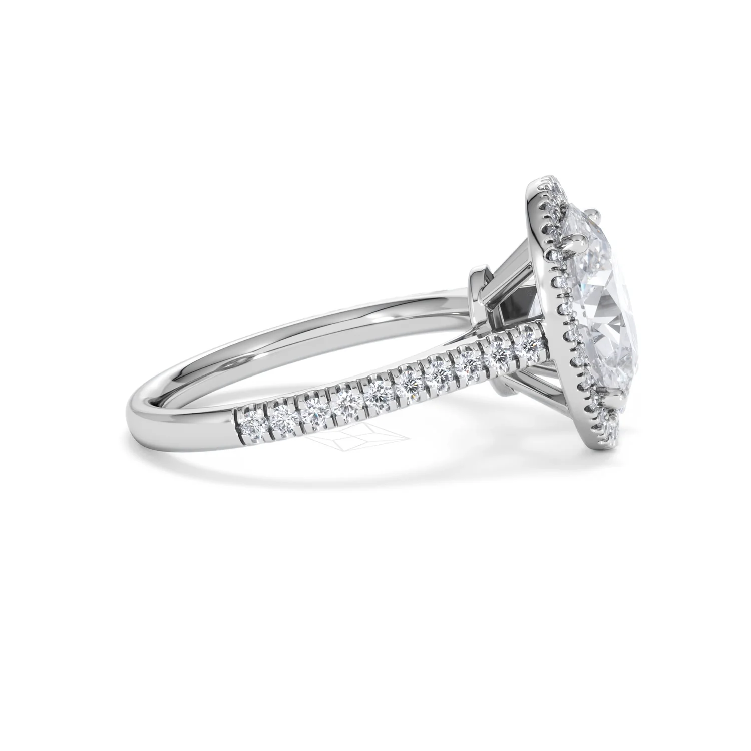 Georgina 3.50ct Lab Diamond Oval Cut Engagement Ring in Platinum G/VS1 - Image 27