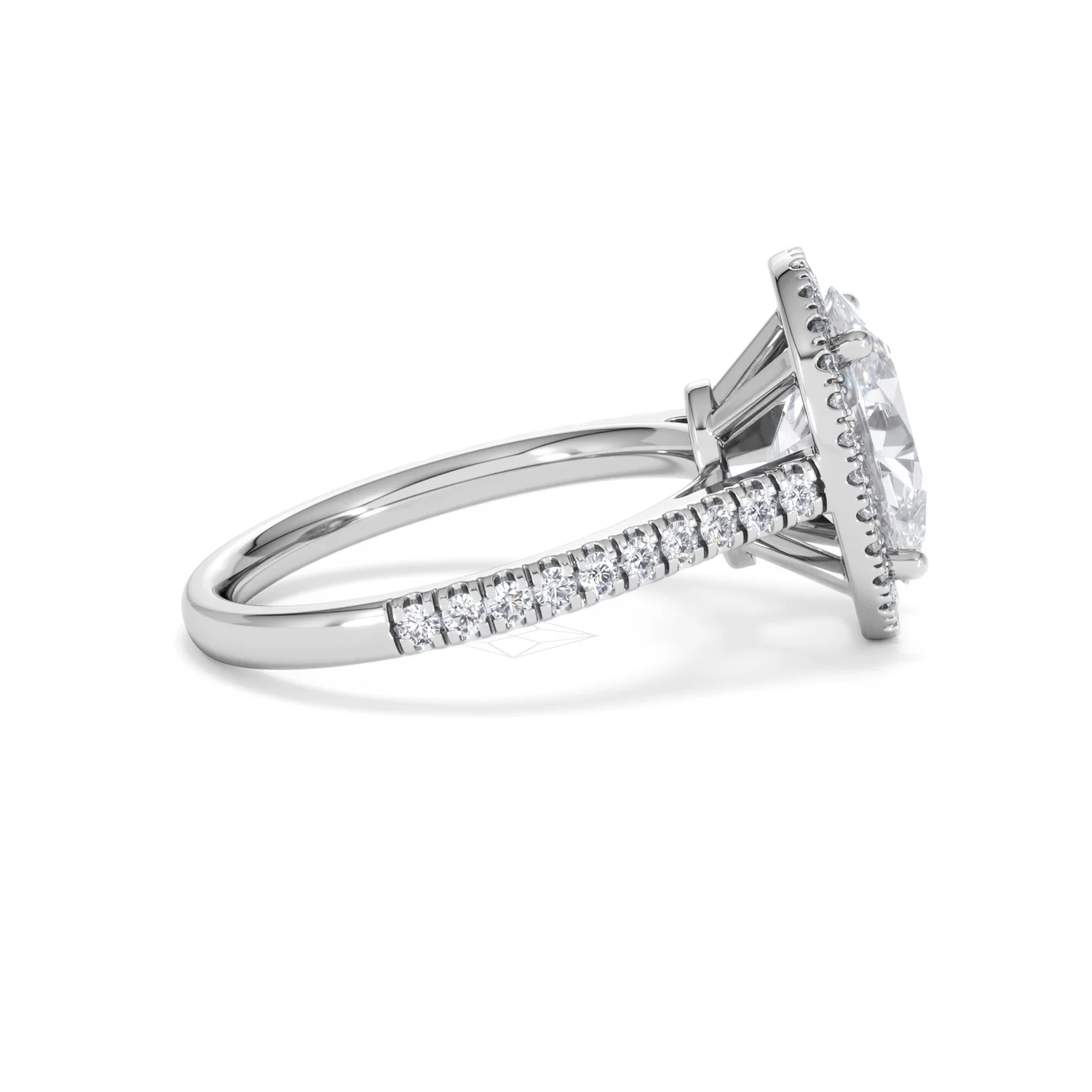 Georgina 3.50ct Lab Diamond Oval Cut Engagement Ring in Platinum G/VS1 - Image 29