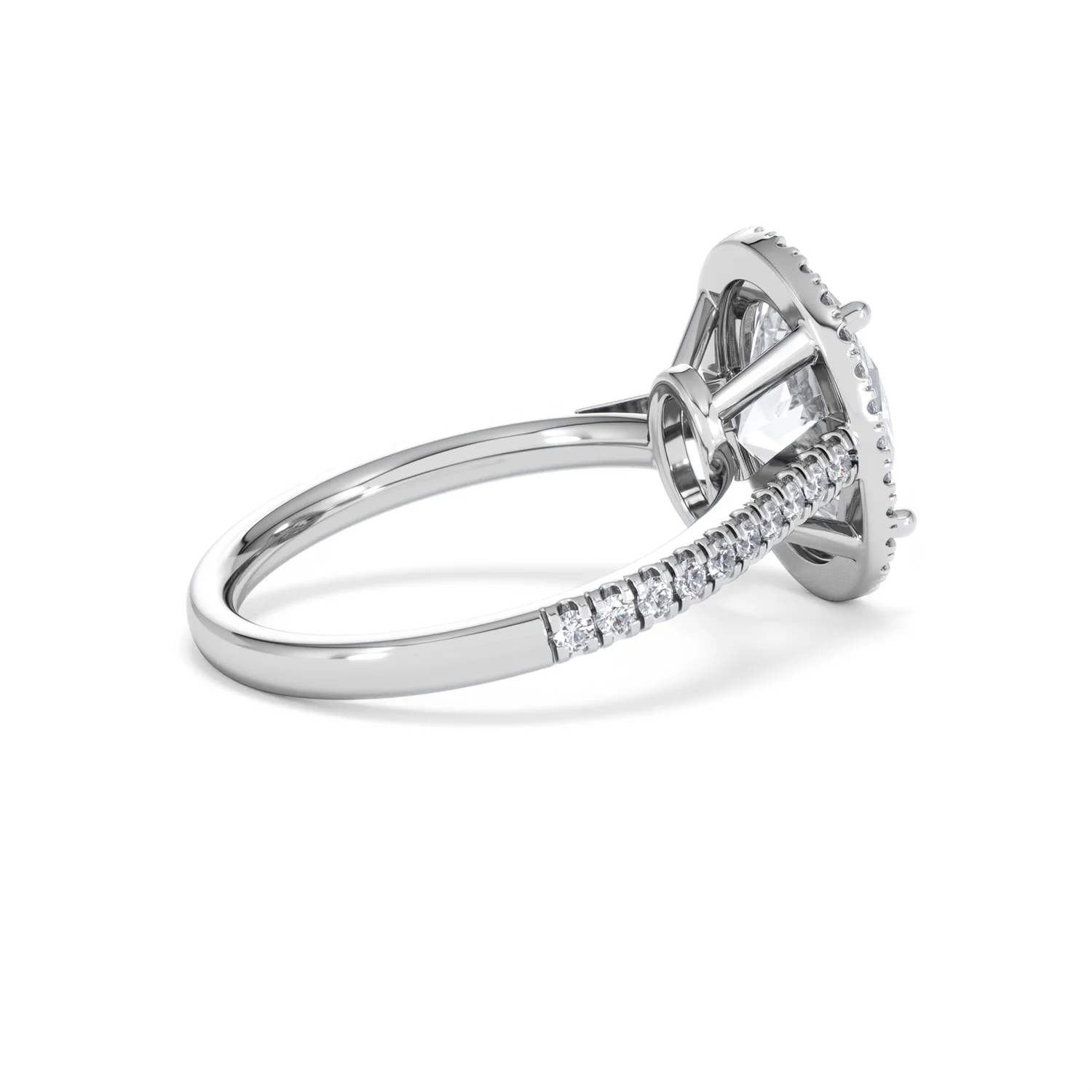 Georgina 3.50ct Lab Diamond Oval Cut Engagement Ring in Platinum G/VS1 - Image 35