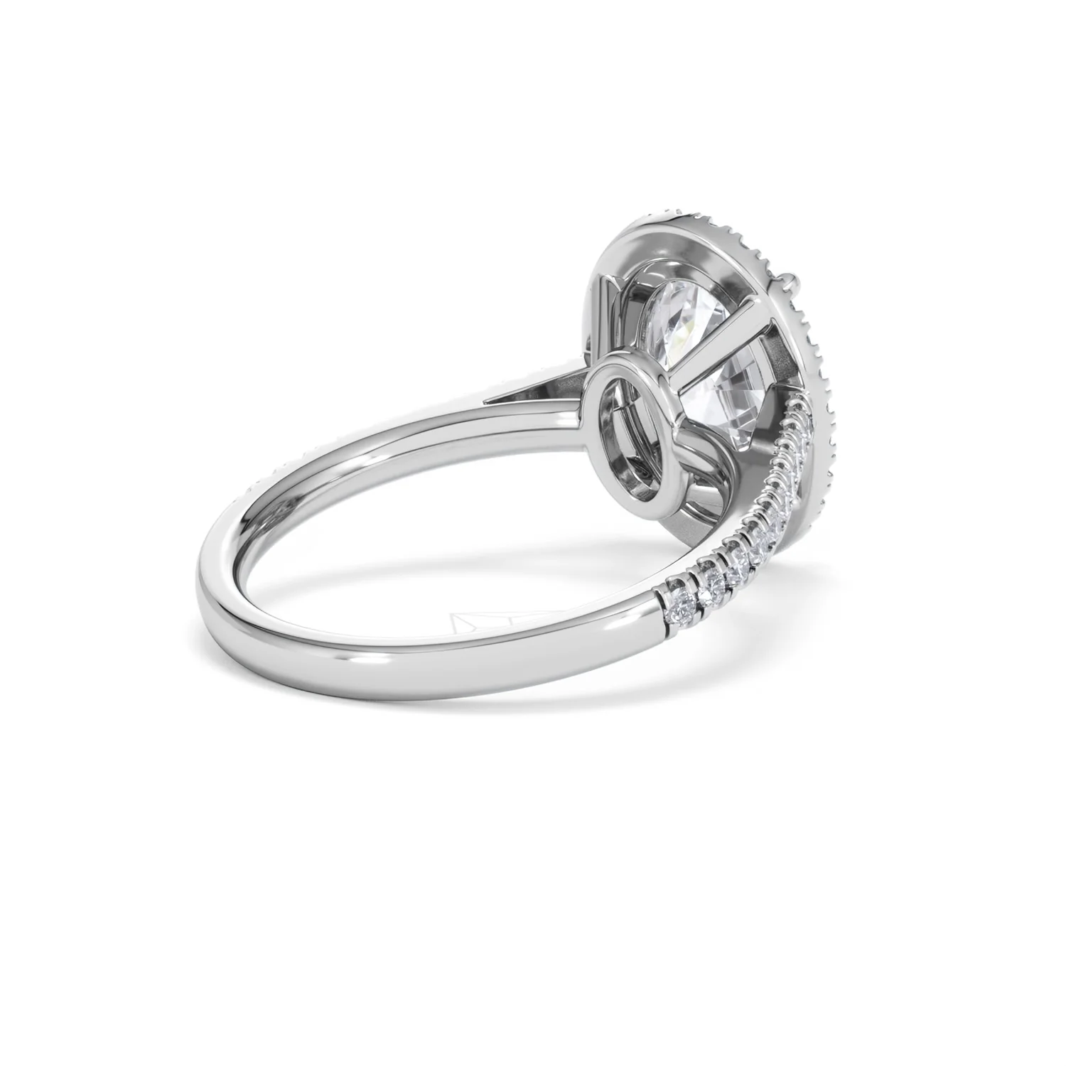 Georgina 3.50ct Lab Diamond Oval Cut Engagement Ring in Platinum G/VS1 - Image 40