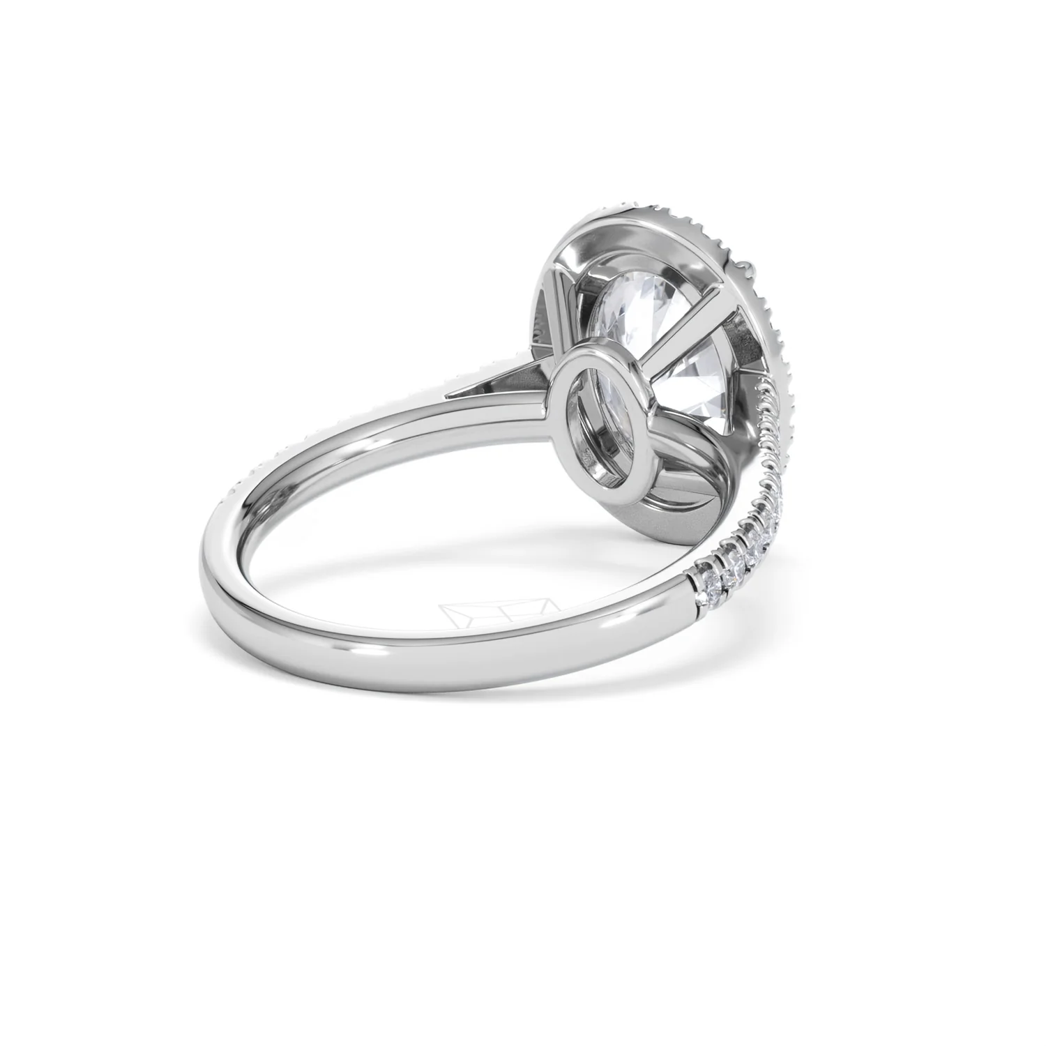 Georgina 3.50ct Lab Diamond Oval Cut Engagement Ring in Platinum G/VS1 - Image 42