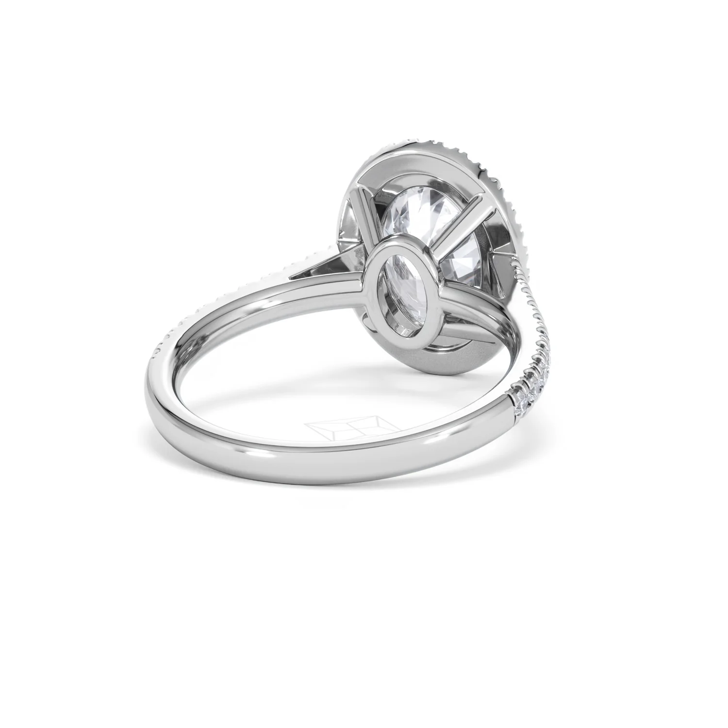 Georgina 3.50ct Lab Diamond Oval Cut Engagement Ring in Platinum G/VS1 - Image 44