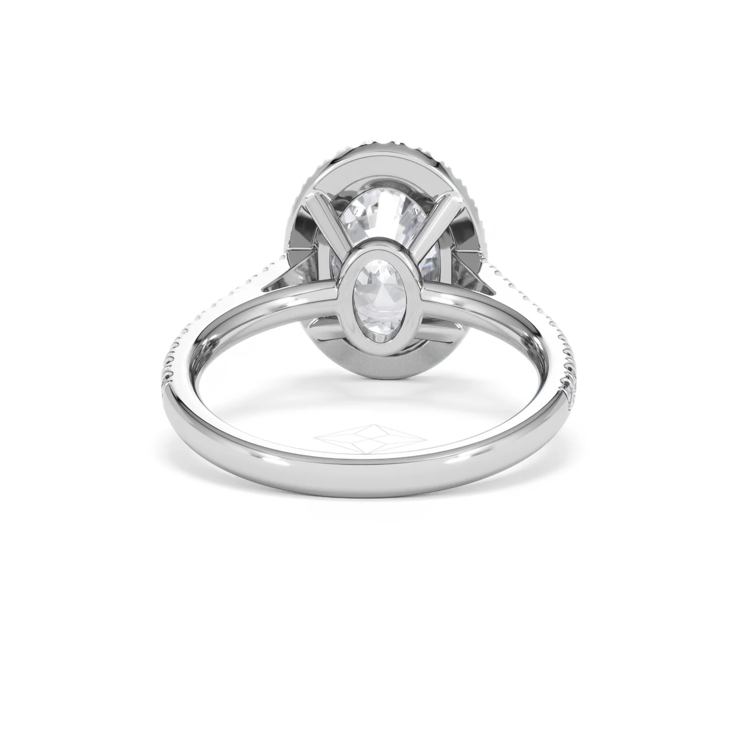 Georgina 3.50ct Lab Diamond Oval Cut Engagement Ring in Platinum G/VS1 - Image 48