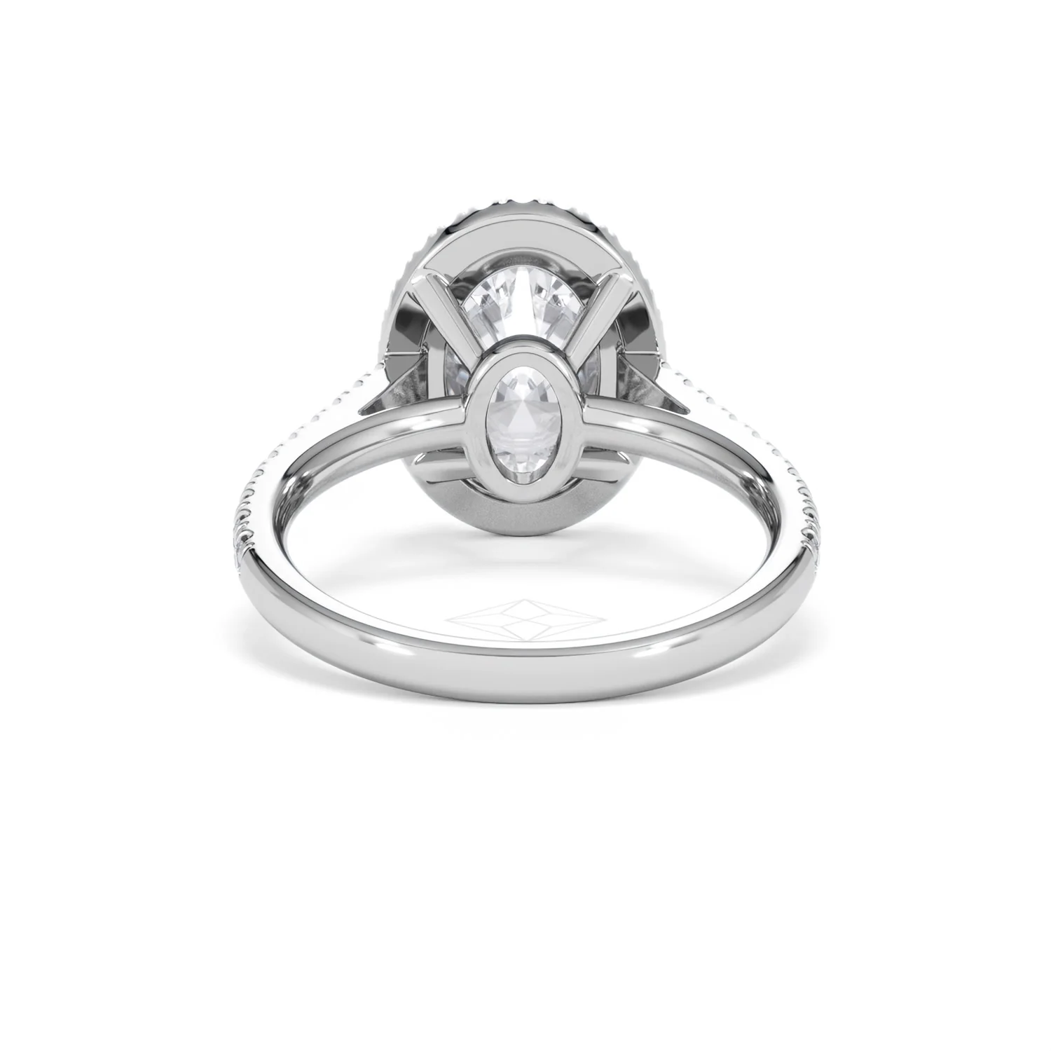 Georgina 3.50ct Lab Diamond Oval Cut Engagement Ring in Platinum G/VS1 - Image 49