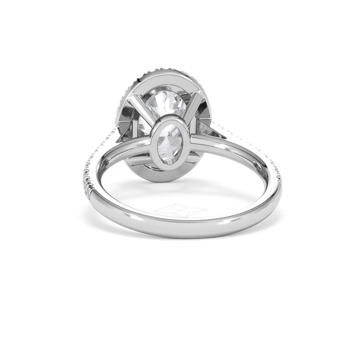 Georgina 3.50ct Lab Diamond Oval Cut Engagement Ring in Platinum G/VS1 - Image 51