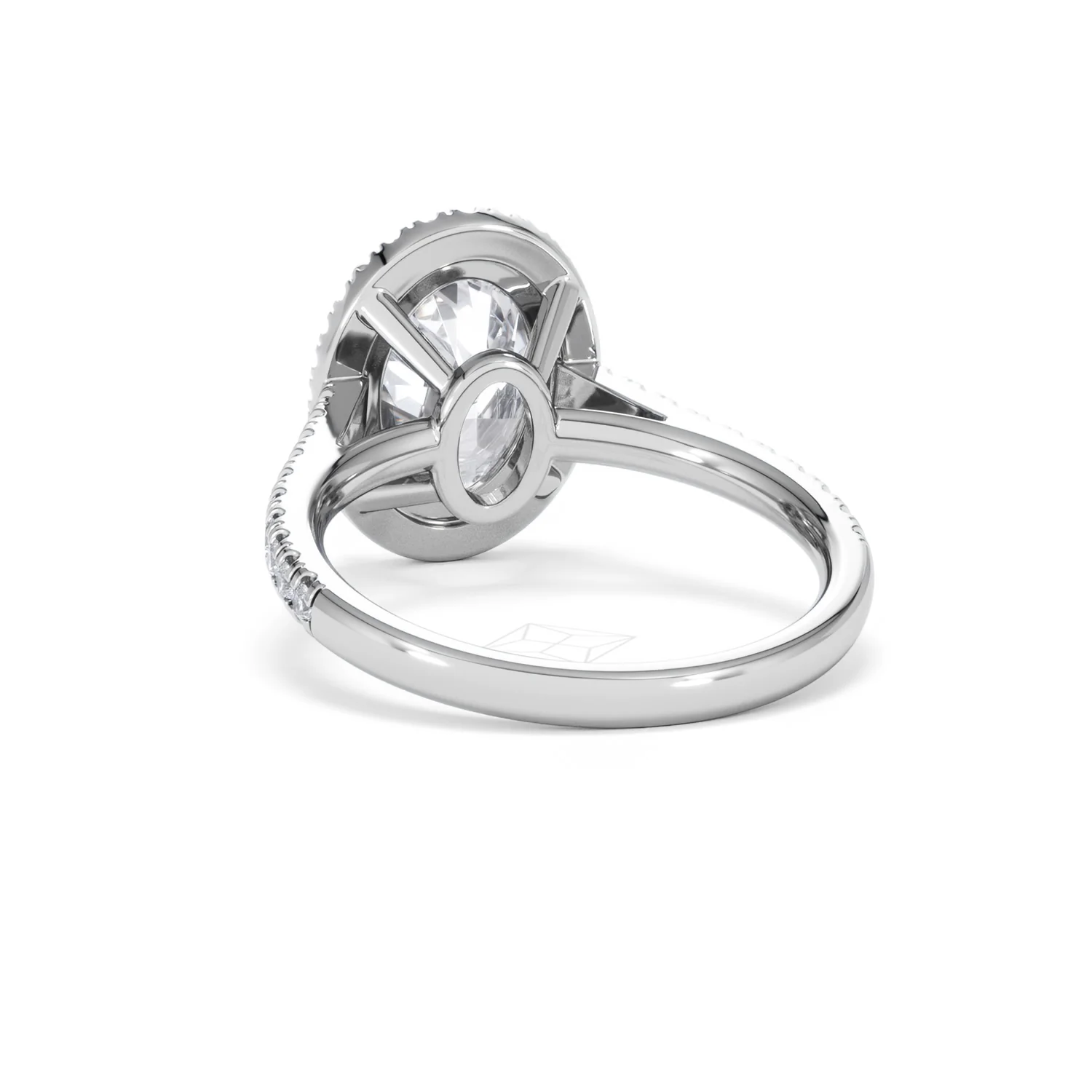 Georgina 3.50ct Lab Diamond Oval Cut Engagement Ring in Platinum G/VS1 - Image 53