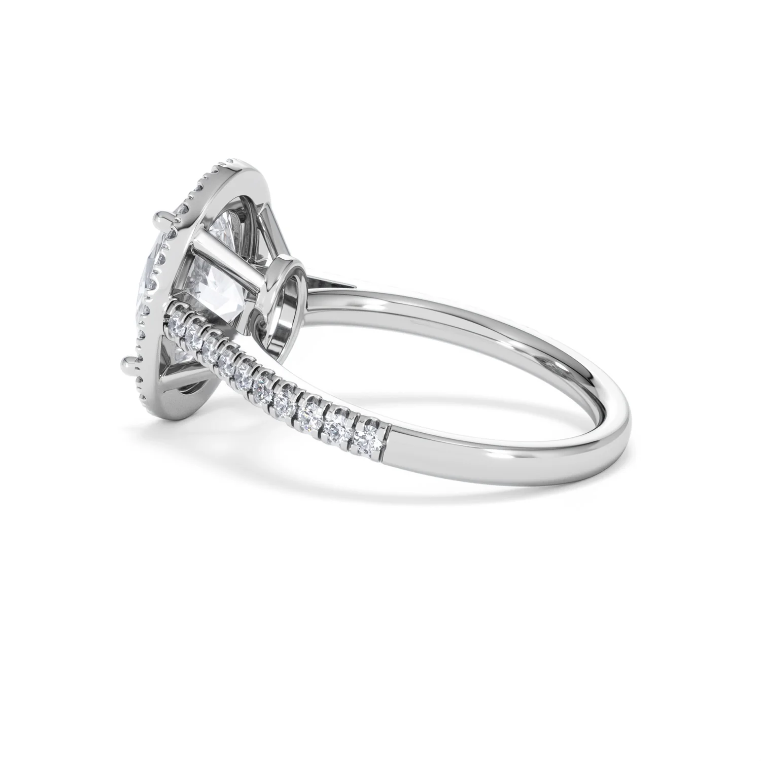Georgina 3.50ct Lab Diamond Oval Cut Engagement Ring in Platinum G/VS1 - Image 63