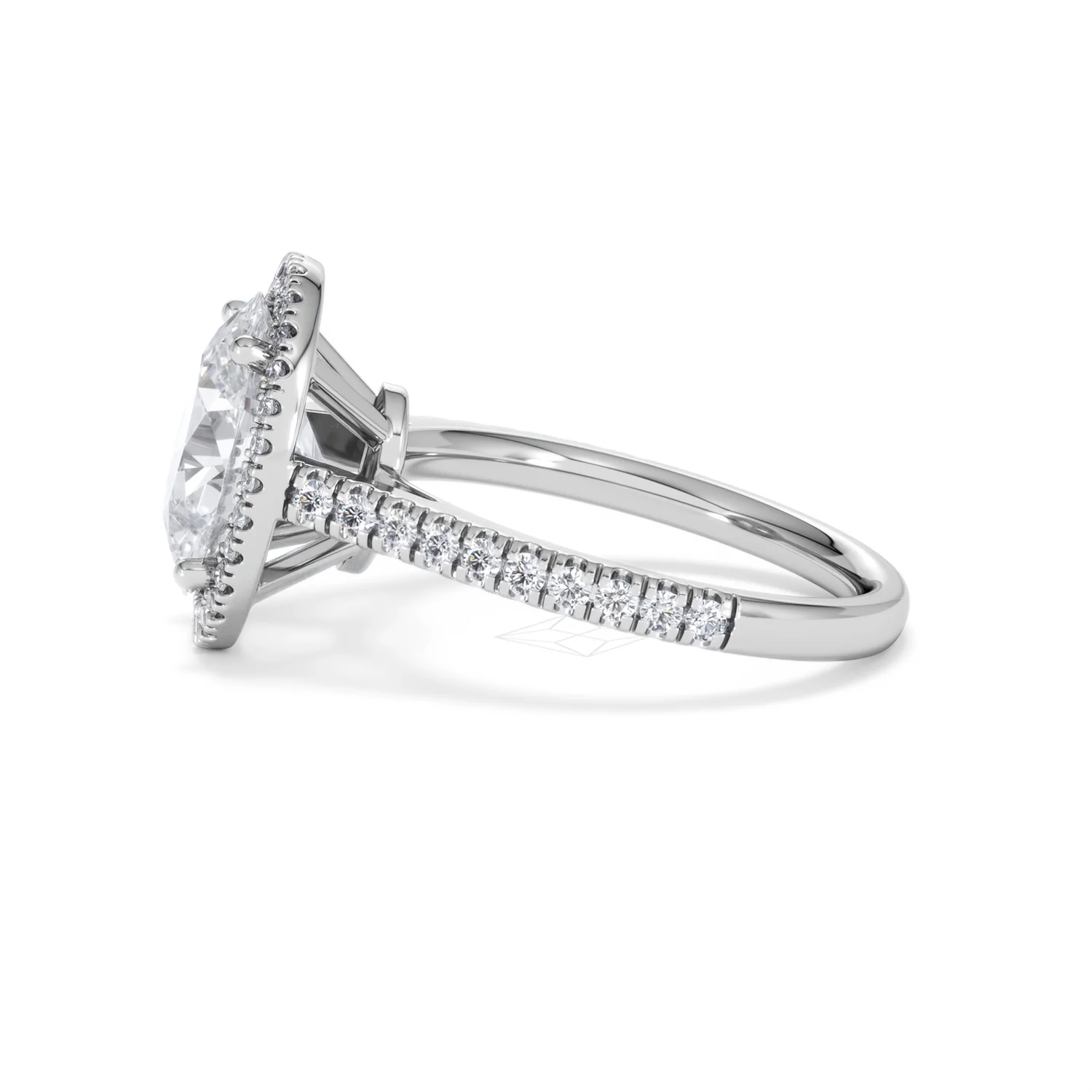 Georgina 3.50ct Lab Diamond Oval Cut Engagement Ring in Platinum G/VS1 - Image 70