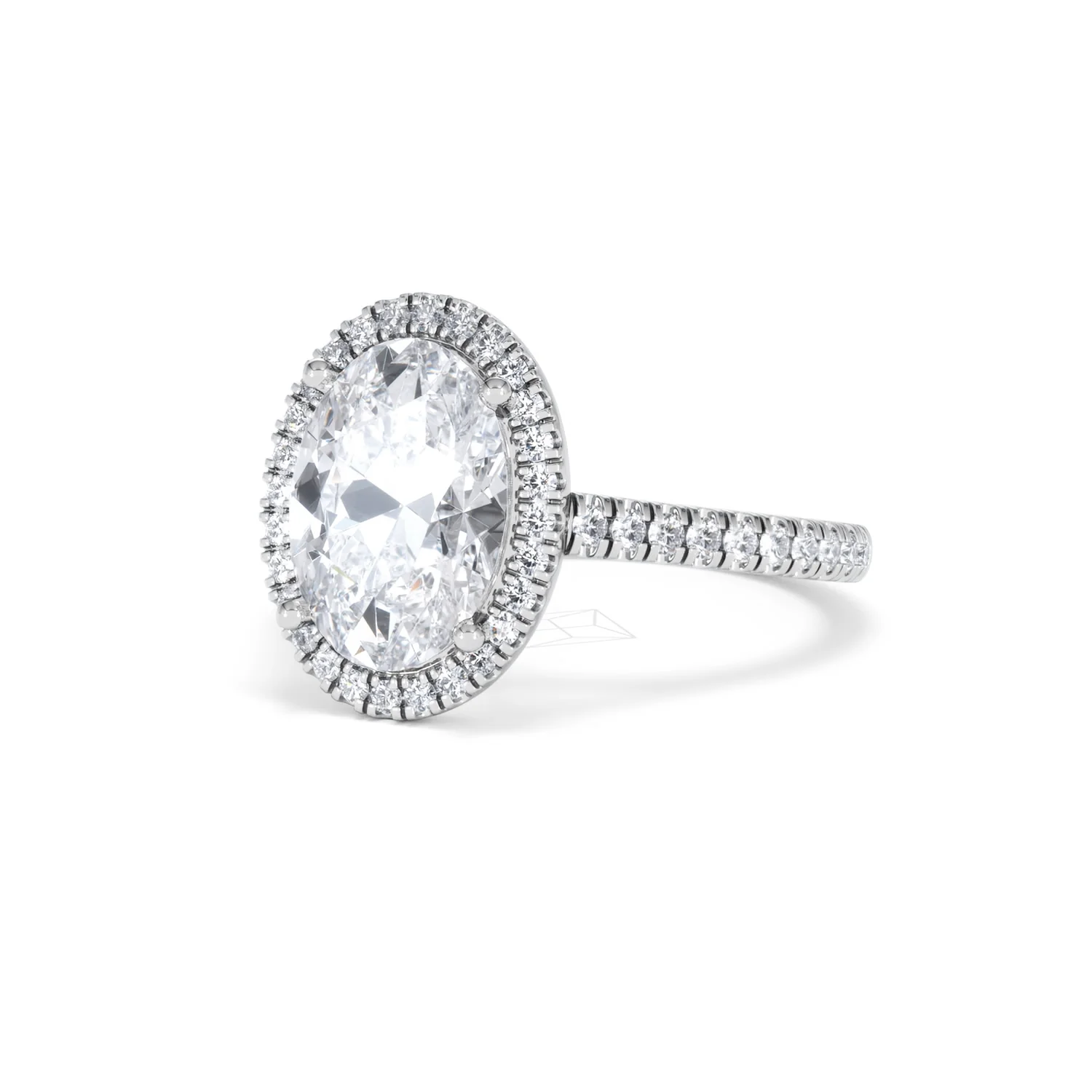 Georgina 3.50ct Lab Diamond Oval Cut Engagement Ring in Platinum G/VS1 - Image 83