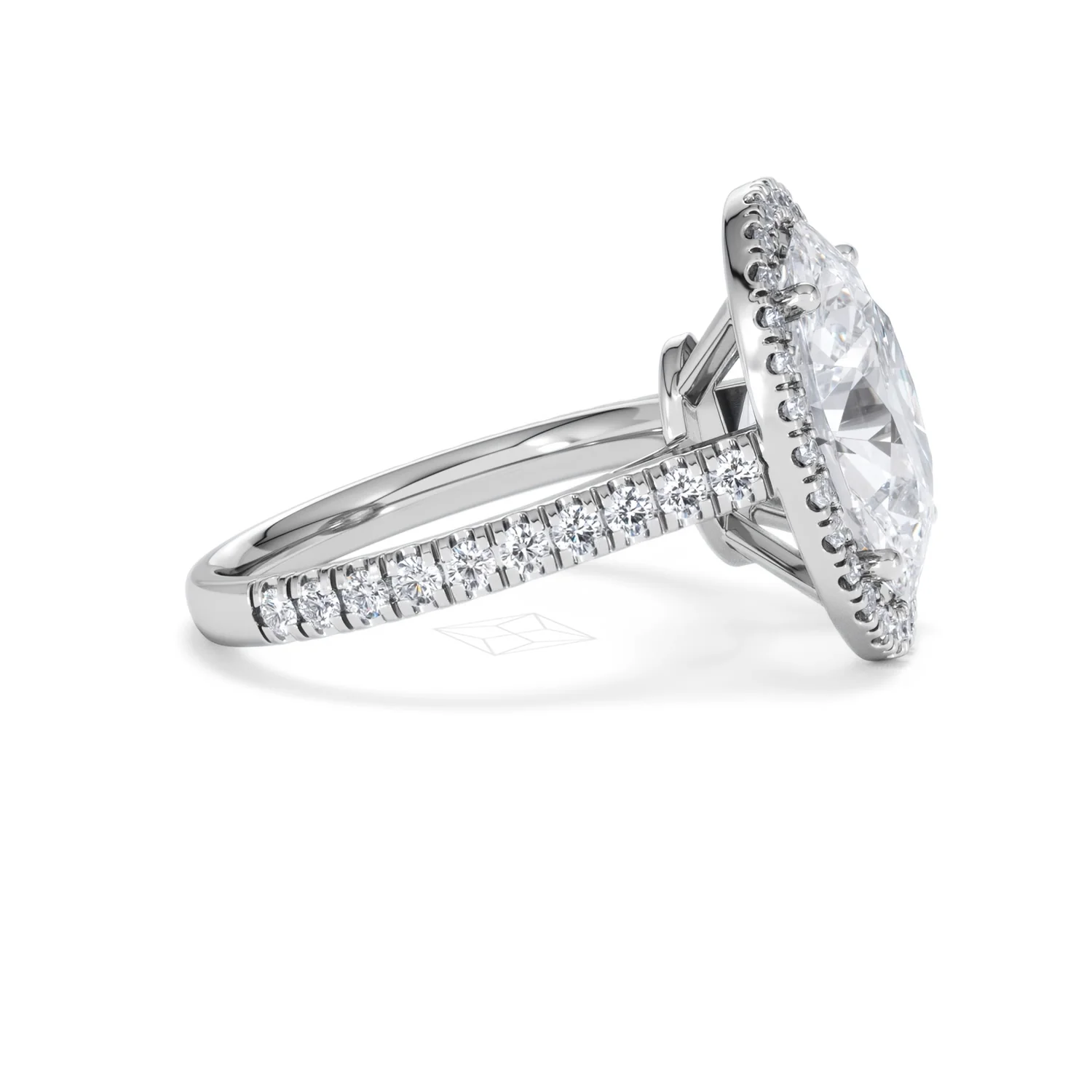 Georgina 5.70ct Lab Diamond Oval Cut Engagement Ring in 18K White Gold G/VS1 - Image 26