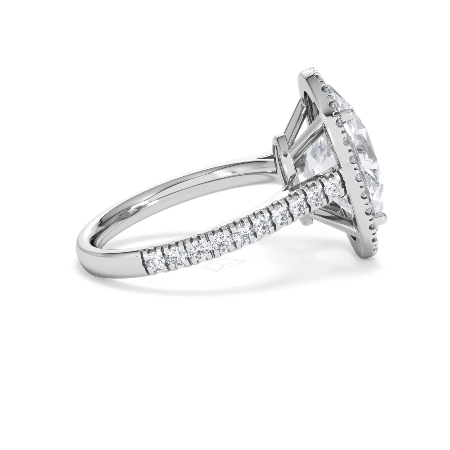 Georgina 5.70ct Lab Diamond Oval Cut Engagement Ring in 18K White Gold G/VS1 - Image 31