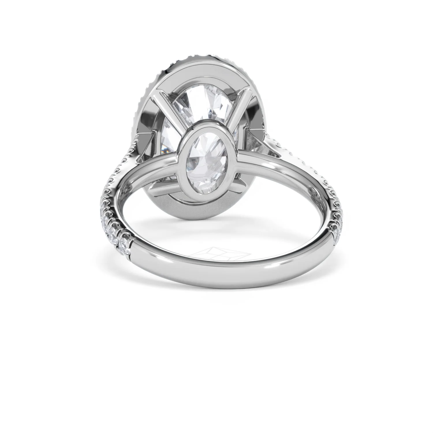 Georgina 5.70ct Lab Diamond Oval Cut Engagement Ring in 18K White Gold G/VS1 - Image 51