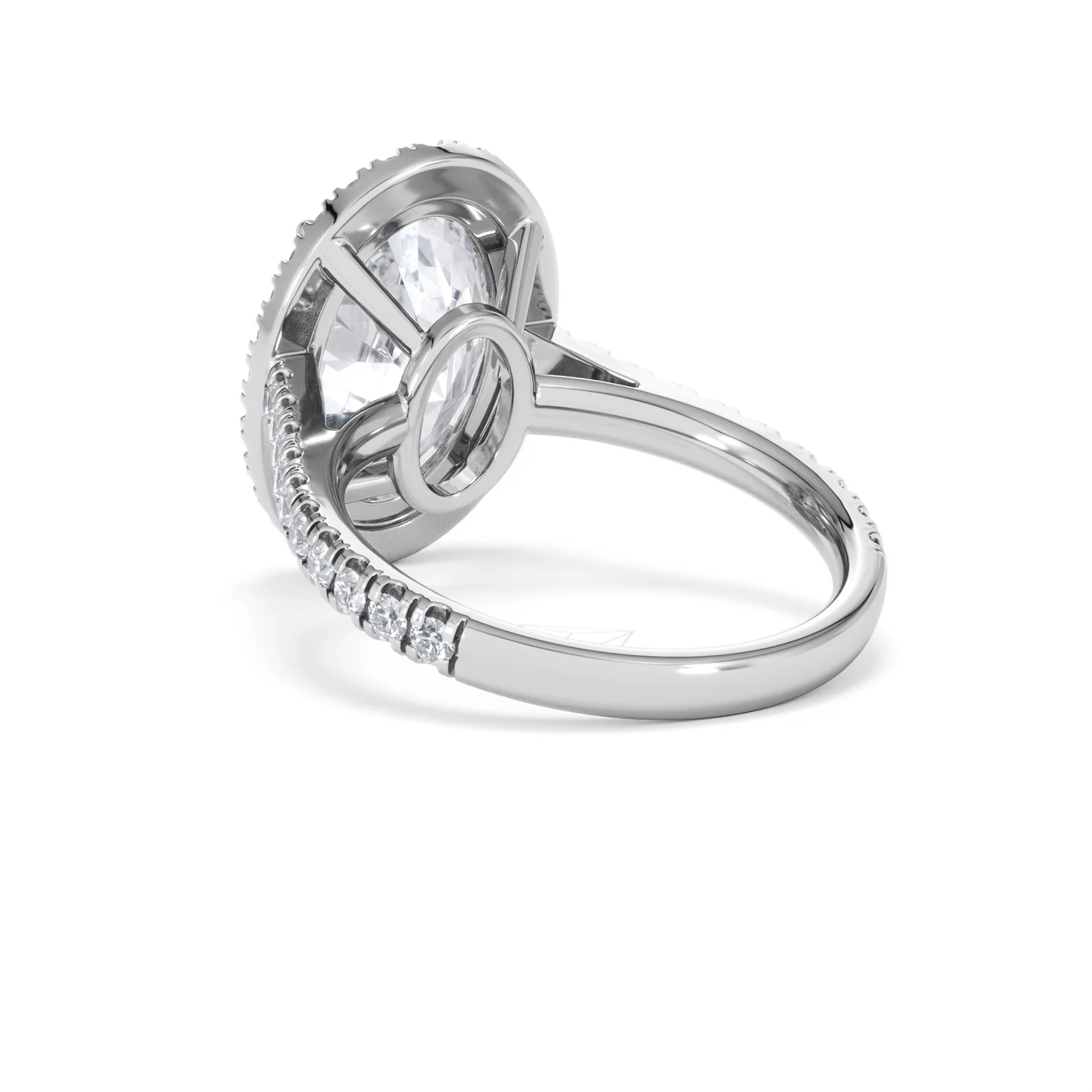 Georgina 5.70ct Lab Diamond Oval Cut Engagement Ring in 18K White Gold G/VS1 - Image 56
