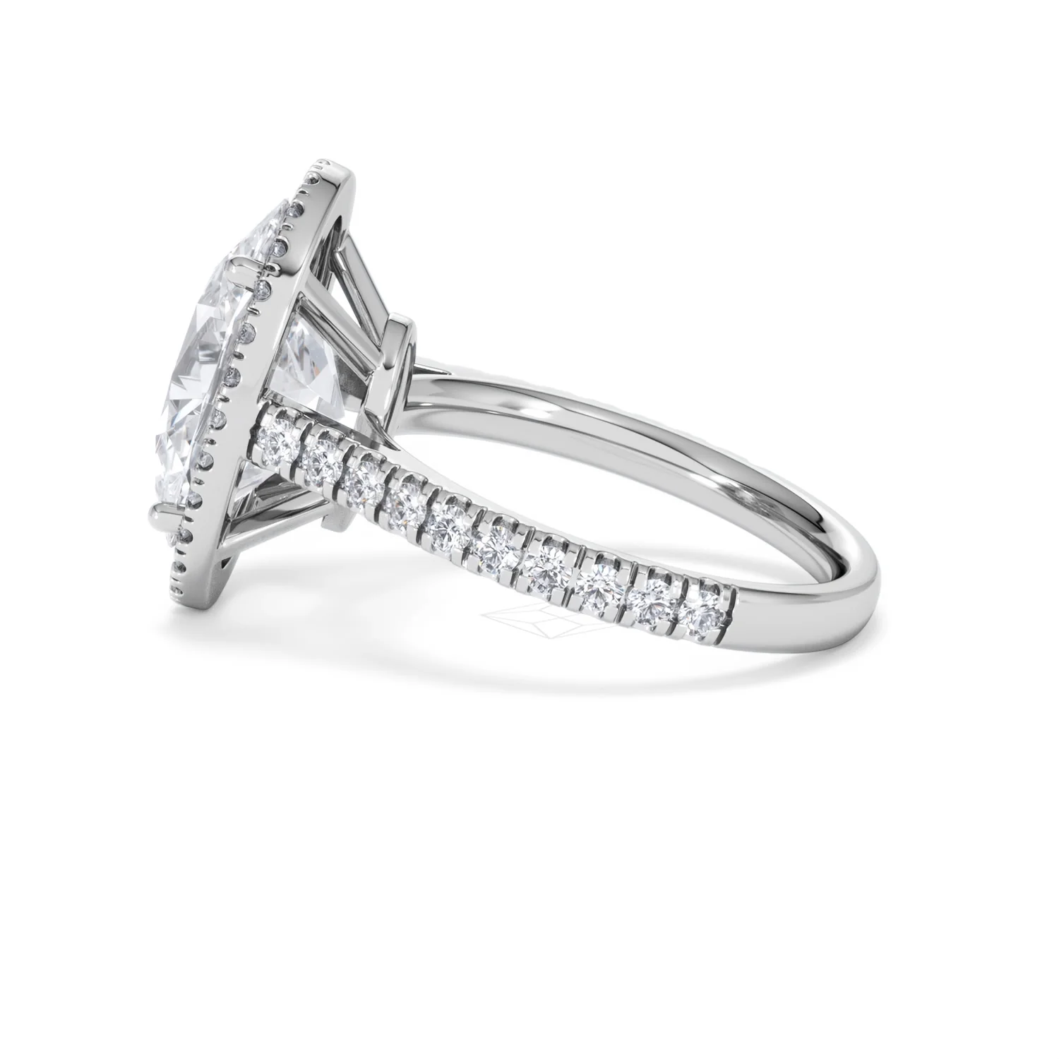 Georgina 5.70ct Lab Diamond Oval Cut Engagement Ring in 18K White Gold G/VS1 - Image 67