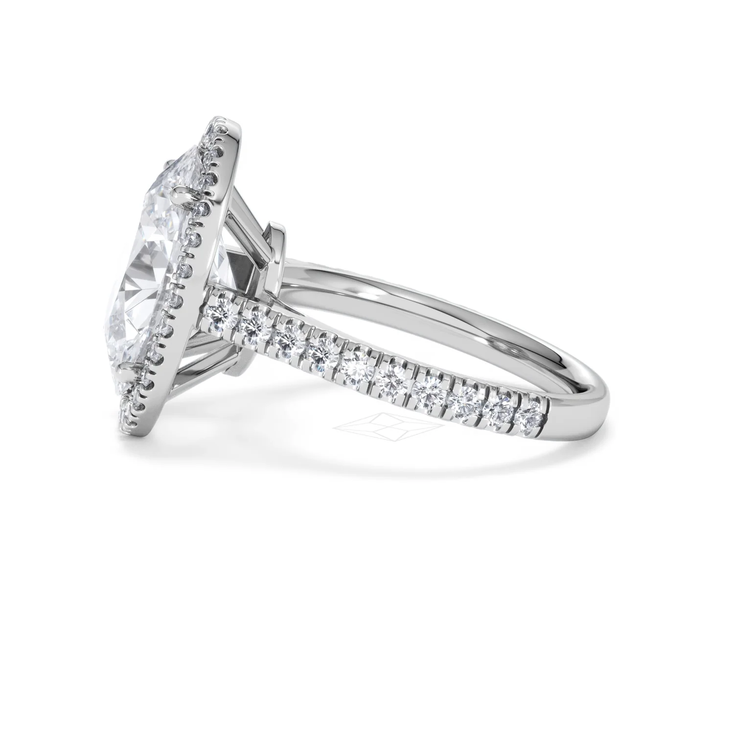 Georgina 5.70ct Lab Diamond Oval Cut Engagement Ring in 18K White Gold G/VS1 - Image 70