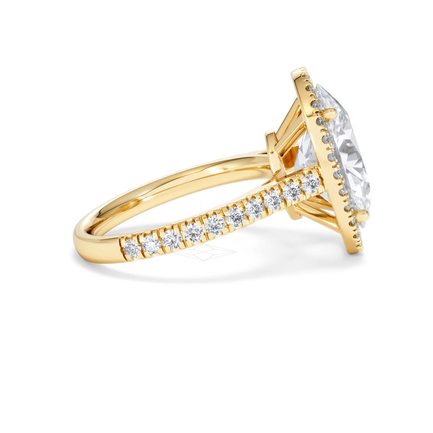 Georgina 5.70ct Lab Diamond Oval Cut Engagement Ring in 18K Yellow Gold G/VS1 - Image 30
