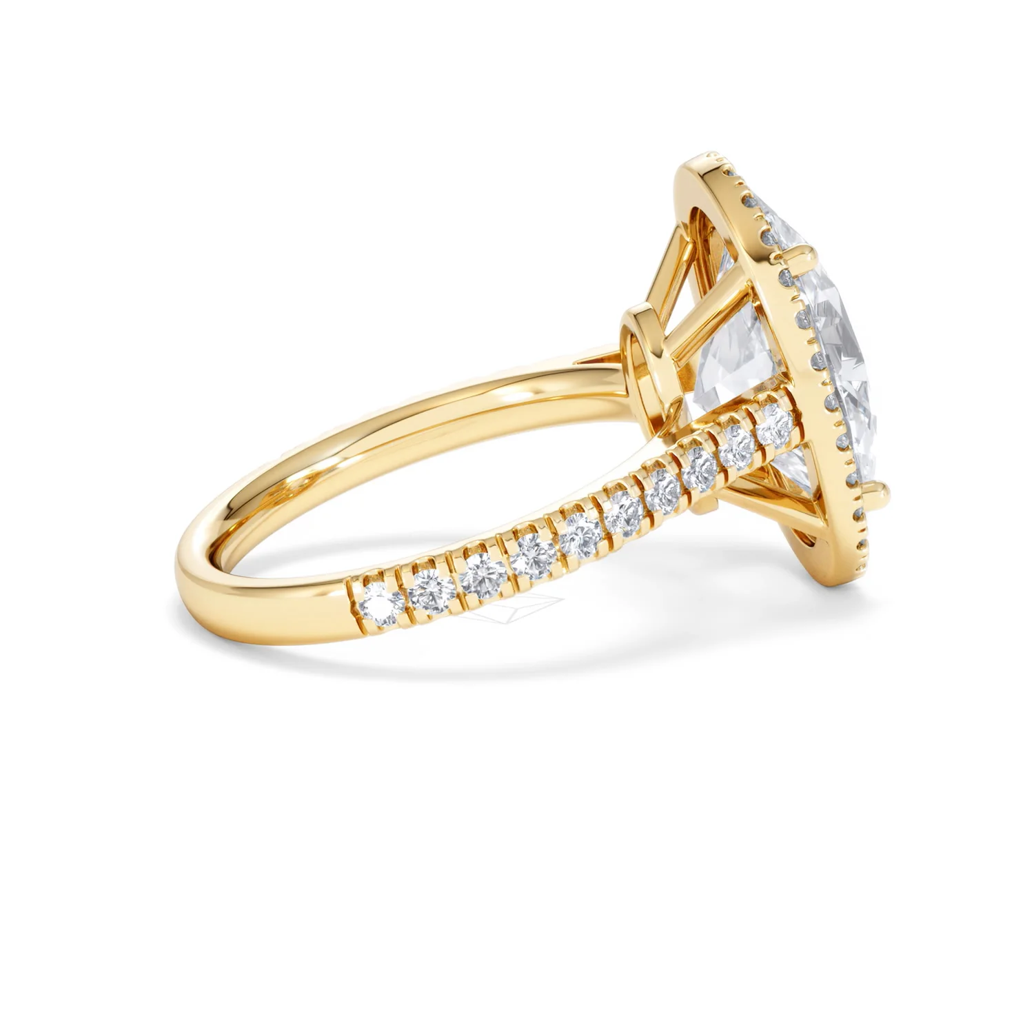 Georgina 5.70ct Lab Diamond Oval Cut Engagement Ring in 18K Yellow Gold G/VS1 - Image 33