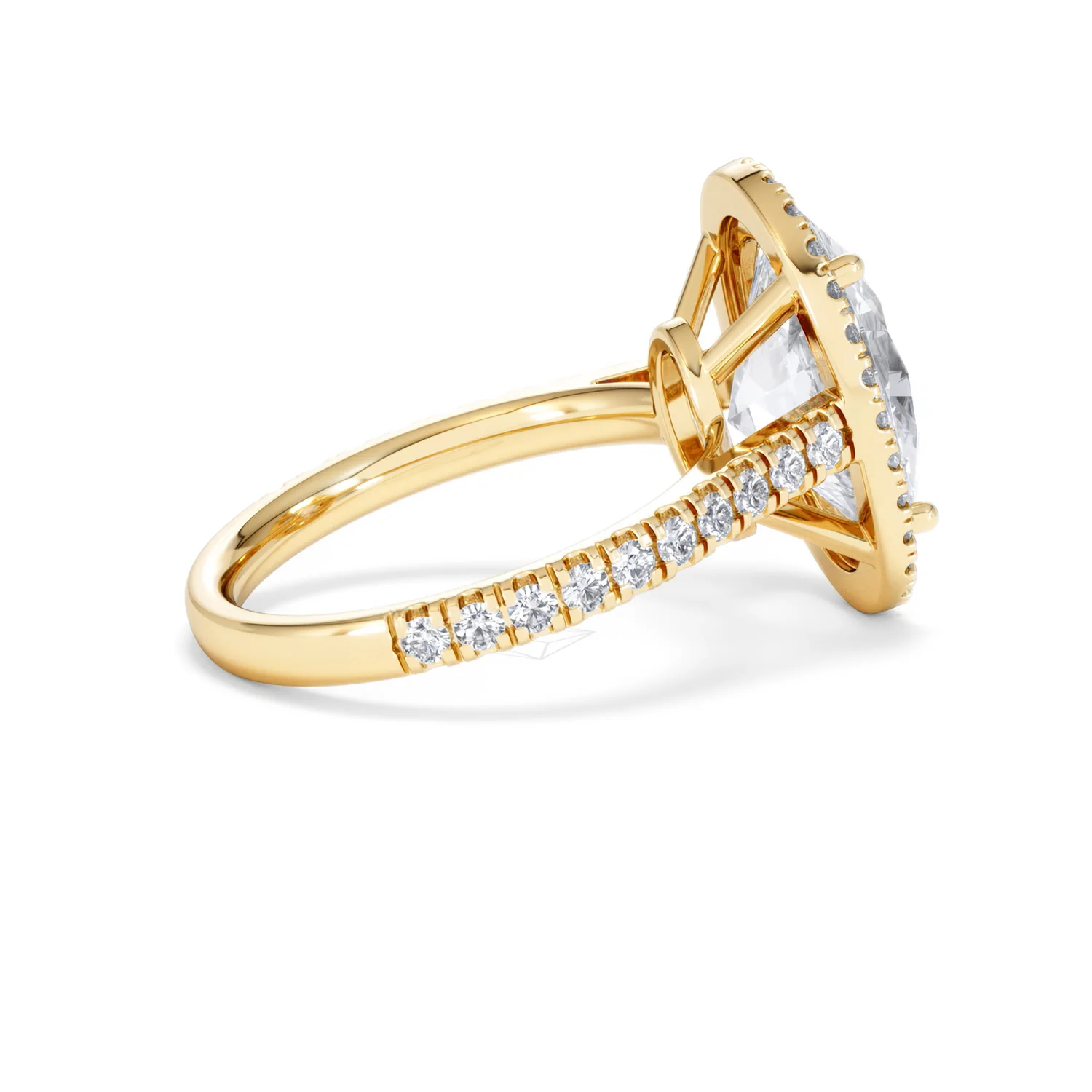 Georgina 5.70ct Lab Diamond Oval Cut Engagement Ring in 18K Yellow Gold G/VS1 - Image 34
