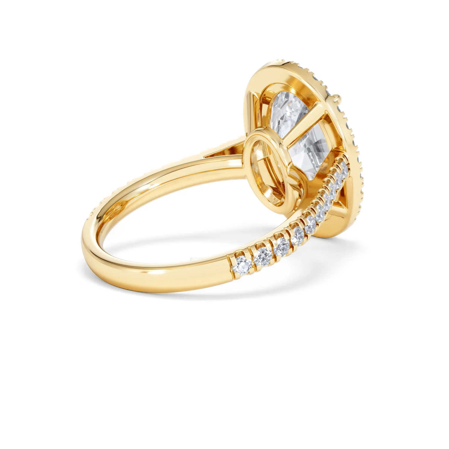Georgina 5.70ct Lab Diamond Oval Cut Engagement Ring in 18K Yellow Gold G/VS1 - Image 40