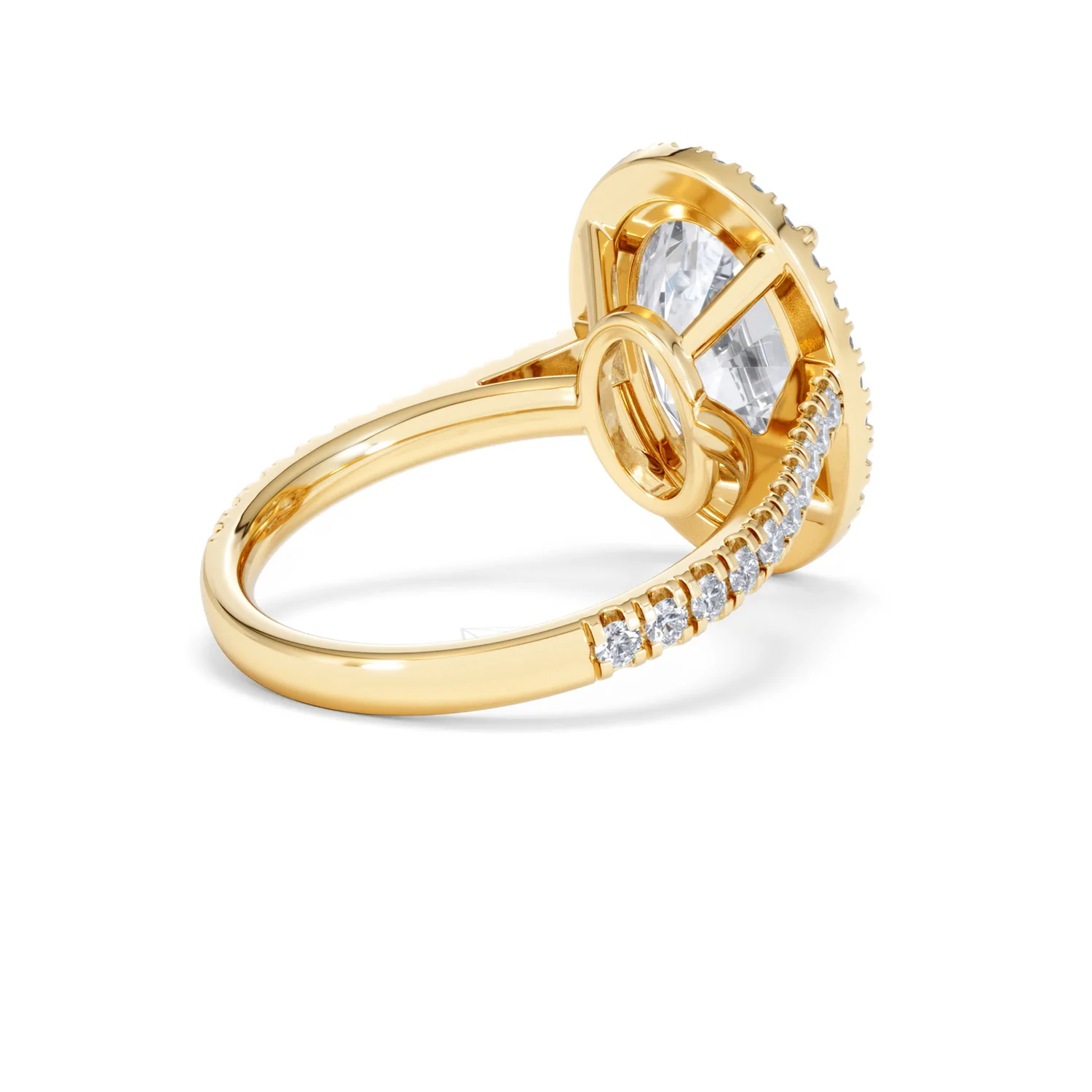 Georgina 5.70ct Lab Diamond Oval Cut Engagement Ring in 18K Yellow Gold G/VS1 - Image 41