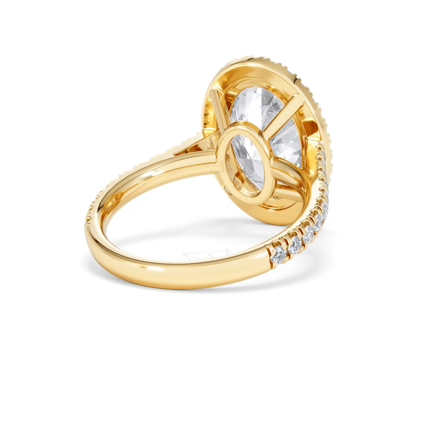 Georgina 5.70ct Lab Diamond Oval Cut Engagement Ring in 18K Yellow Gold G/VS1 - Image 44