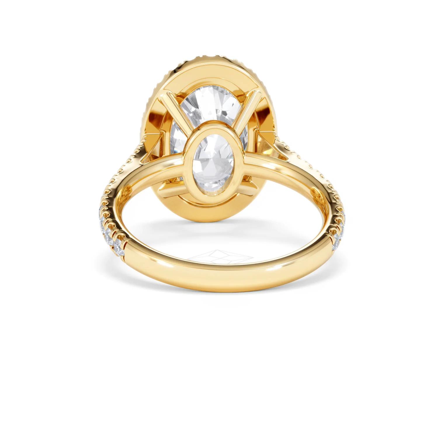 Georgina 5.70ct Lab Diamond Oval Cut Engagement Ring in 18K Yellow Gold G/VS1 - Image 51