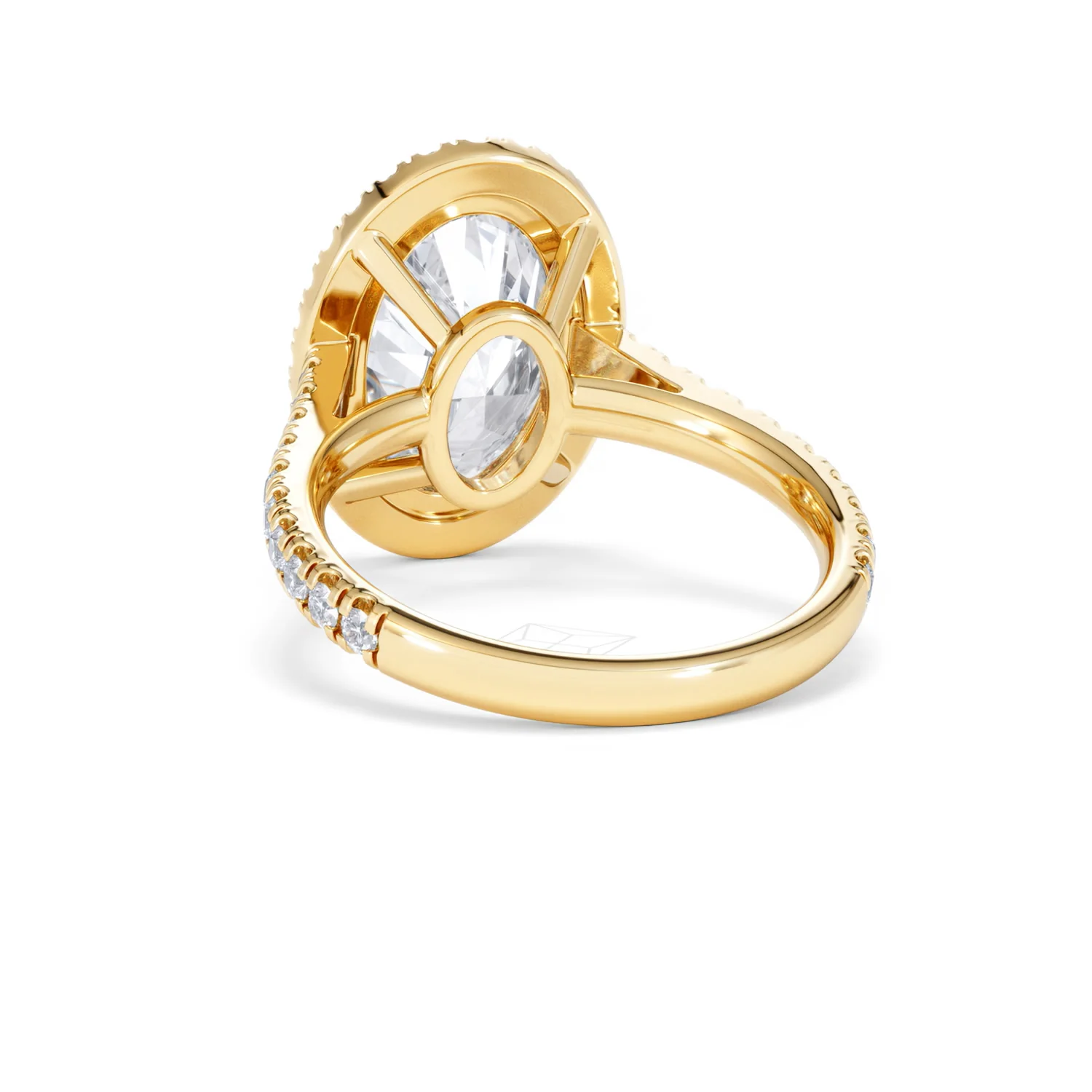 Georgina 5.70ct Lab Diamond Oval Cut Engagement Ring in 18K Yellow Gold G/VS1 - Image 54