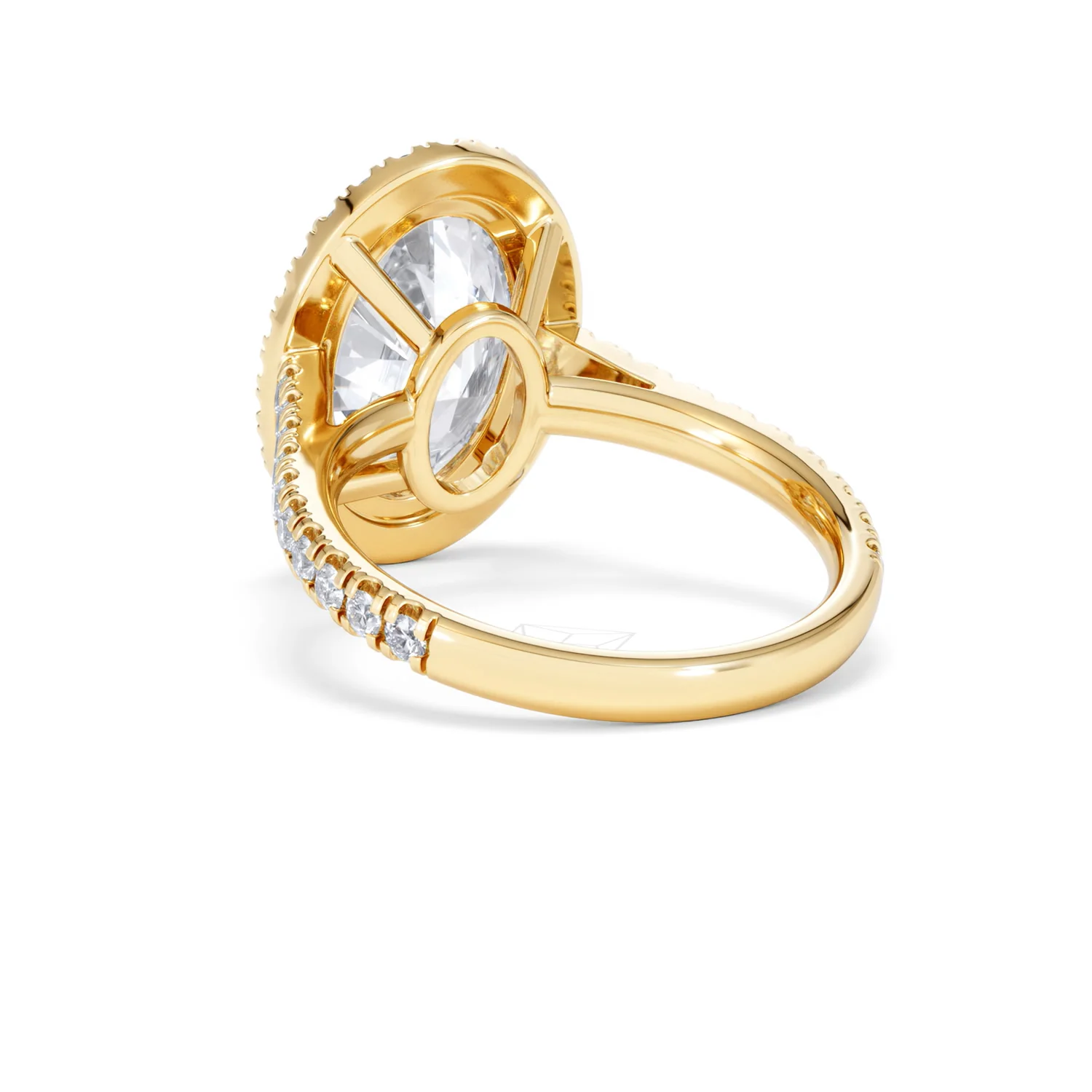 Georgina 5.70ct Lab Diamond Oval Cut Engagement Ring in 18K Yellow Gold G/VS1 - Image 56
