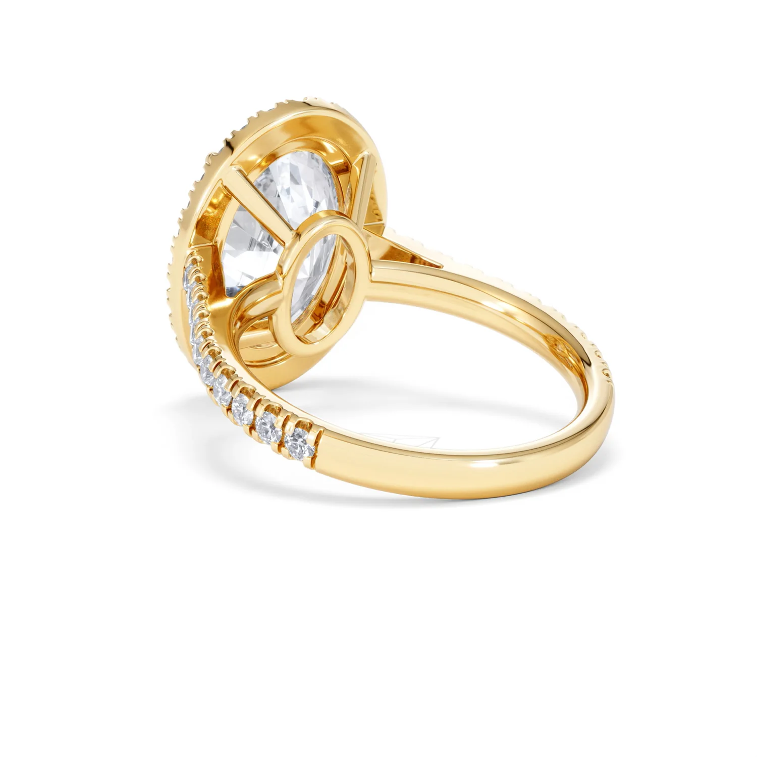Georgina 5.70ct Lab Diamond Oval Cut Engagement Ring in 18K Yellow Gold G/VS1 - Image 57