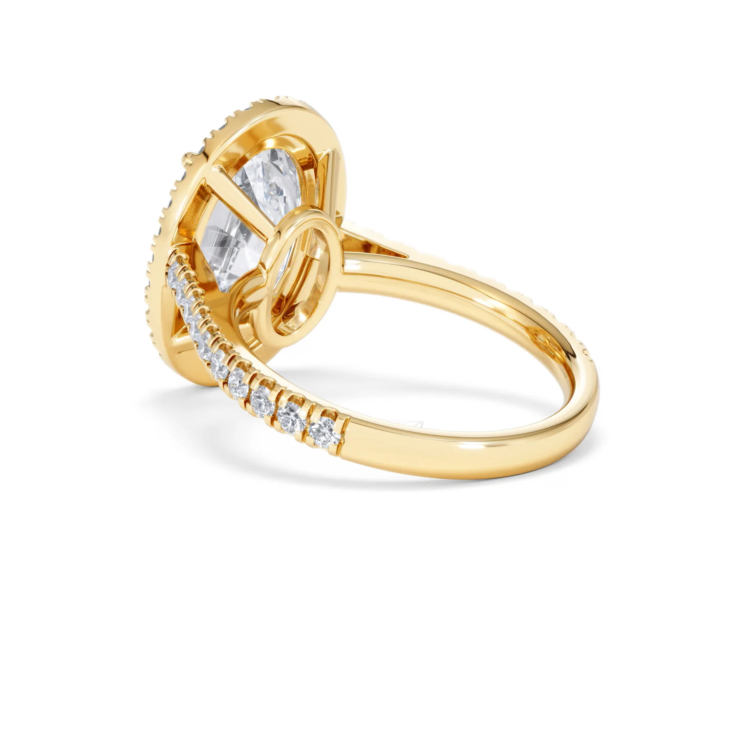 Georgina 5.70ct Lab Diamond Oval Cut Engagement Ring in 18K Yellow Gold G/VS1 - Image 59