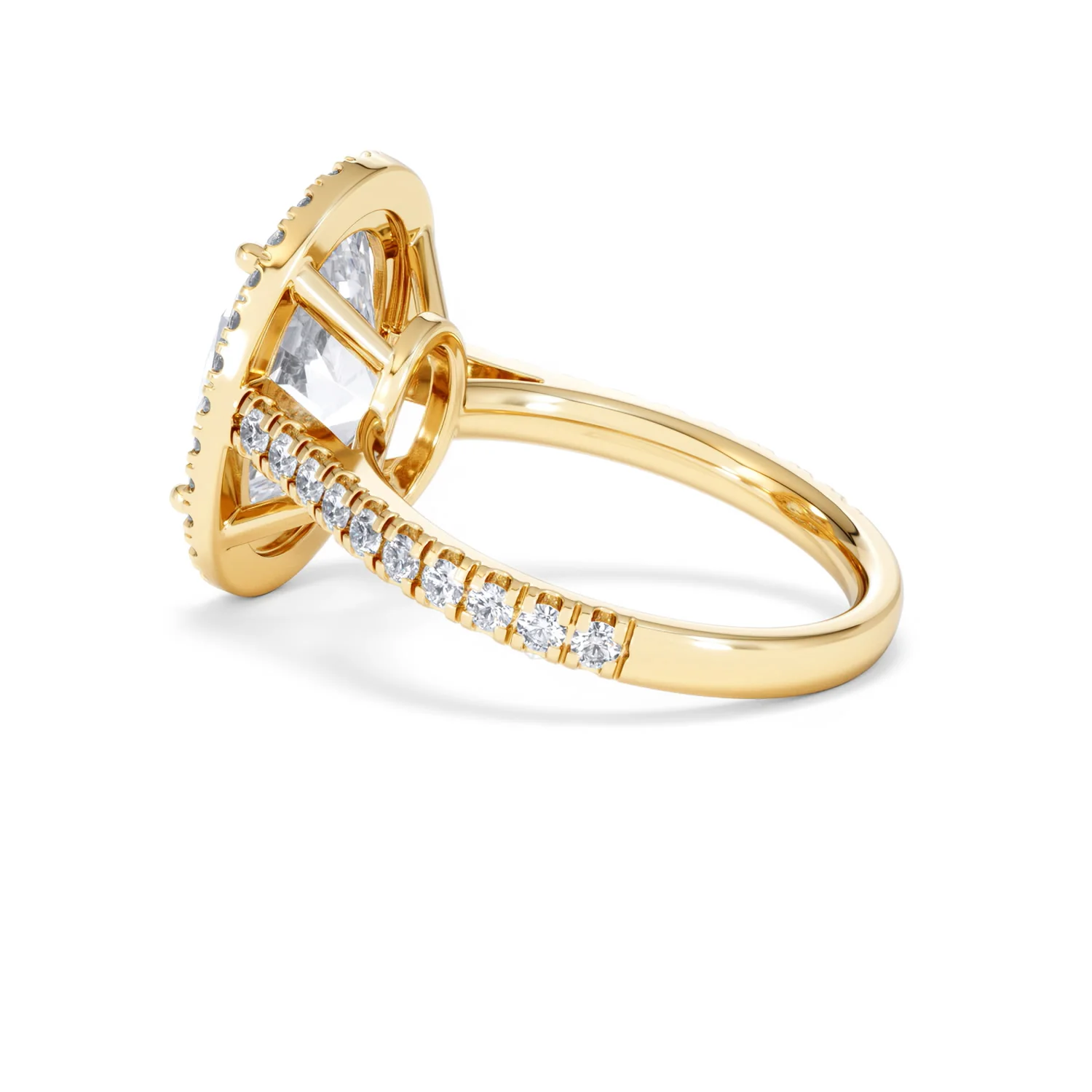 Georgina 5.70ct Lab Diamond Oval Cut Engagement Ring in 18K Yellow Gold G/VS1 - Image 63