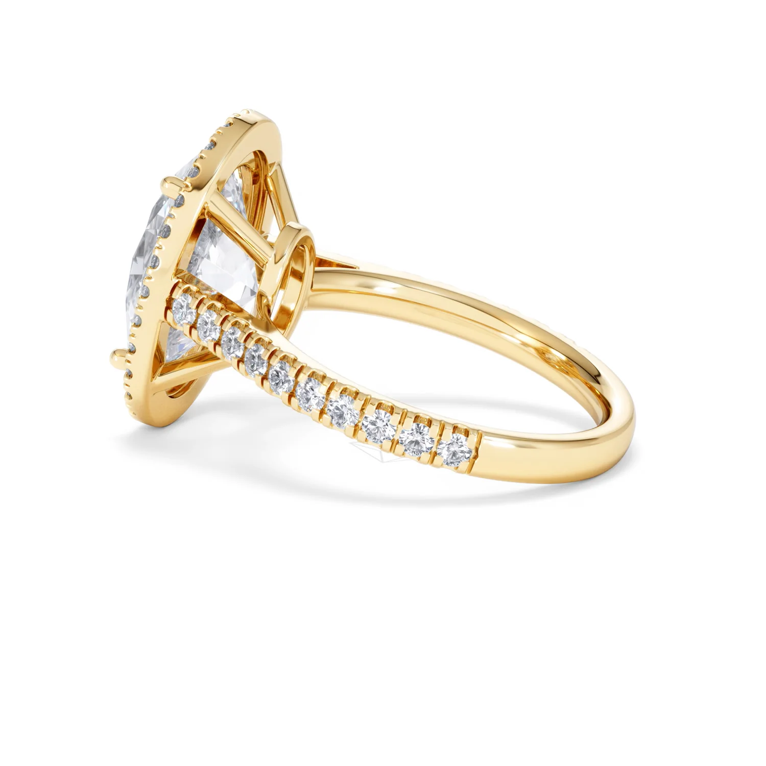 Georgina 5.70ct Lab Diamond Oval Cut Engagement Ring in 18K Yellow Gold G/VS1 - Image 65