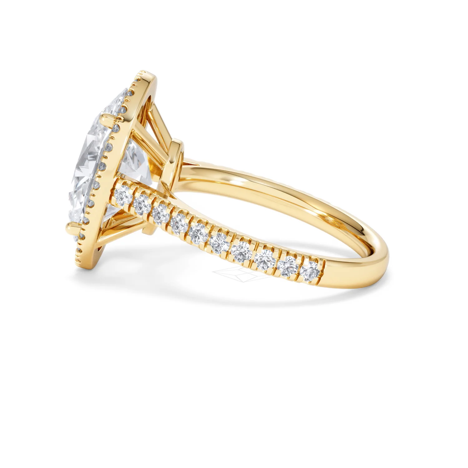 Georgina 5.70ct Lab Diamond Oval Cut Engagement Ring in 18K Yellow Gold G/VS1 - Image 68