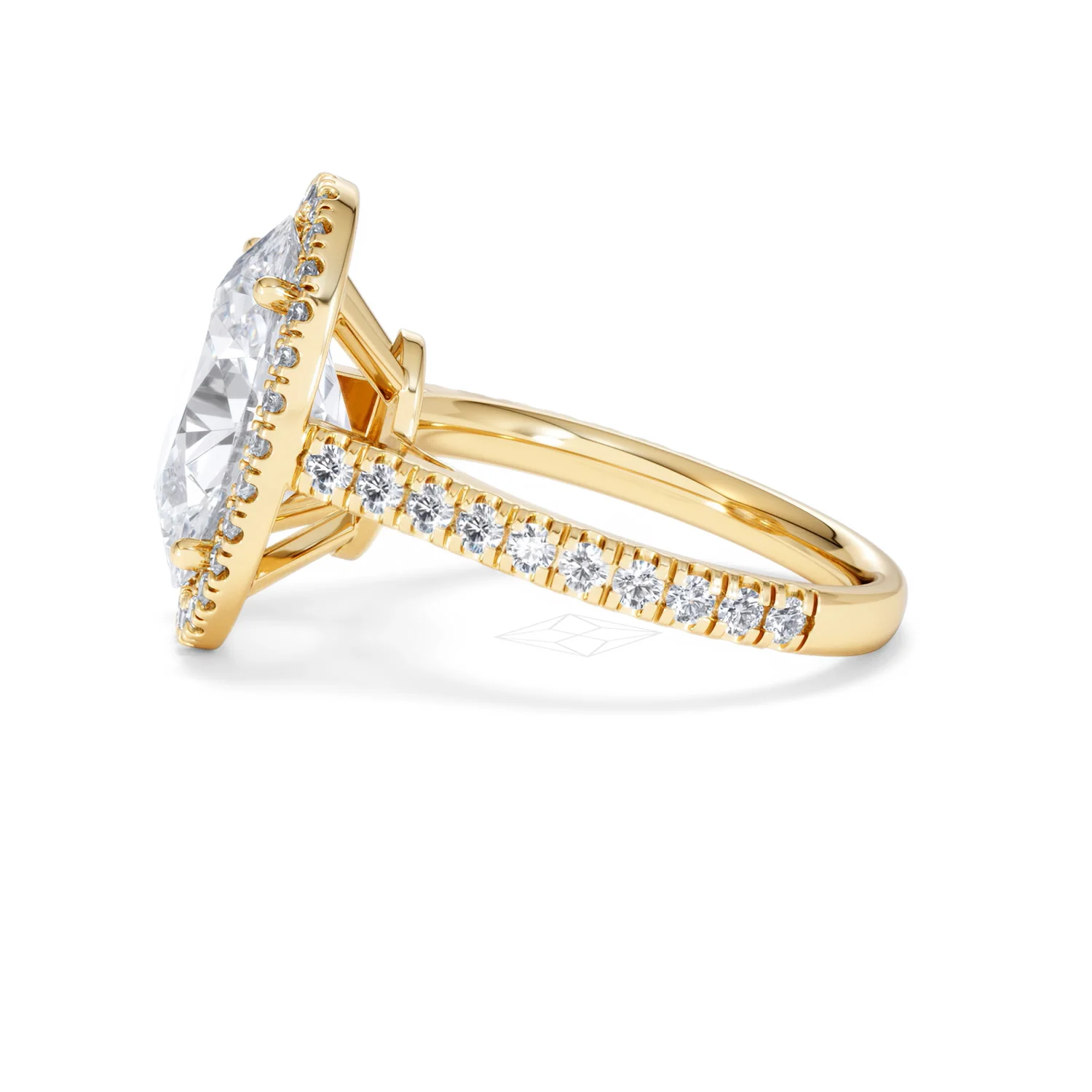 Georgina 5.70ct Lab Diamond Oval Cut Engagement Ring in 18K Yellow Gold G/VS1 - Image 71