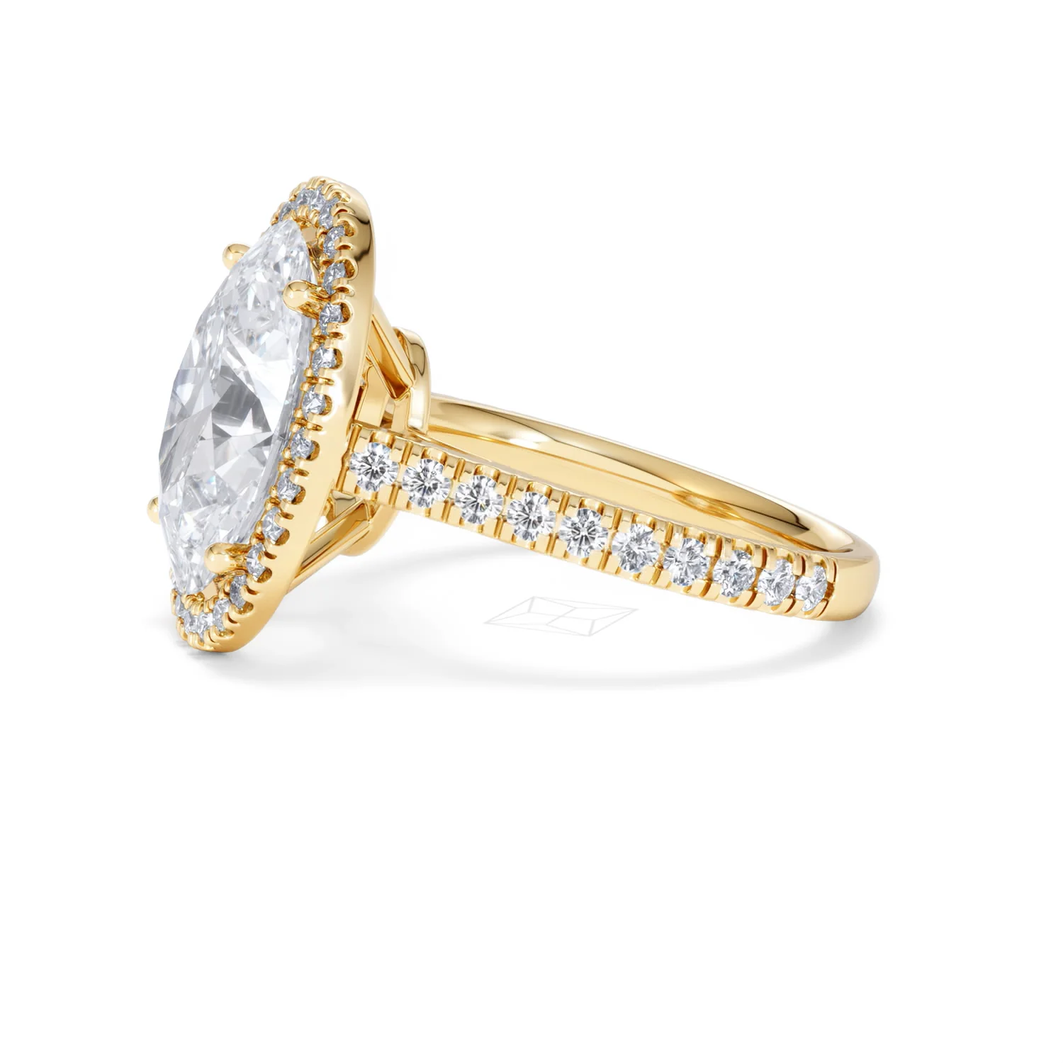 Georgina 5.70ct Lab Diamond Oval Cut Engagement Ring in 18K Yellow Gold G/VS1 - Image 74