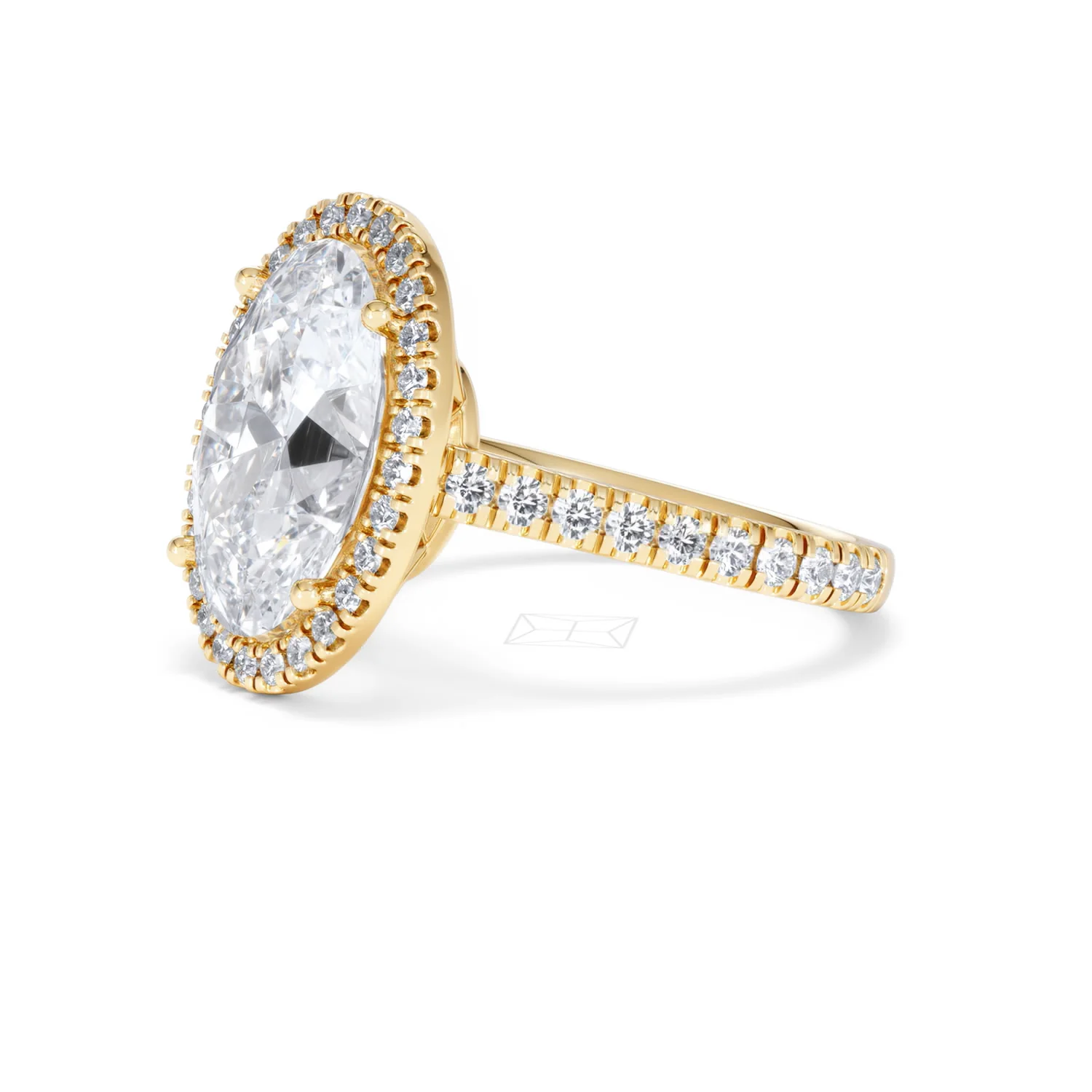 Georgina 5.70ct Lab Diamond Oval Cut Engagement Ring in 18K Yellow Gold G/VS1 - Image 78