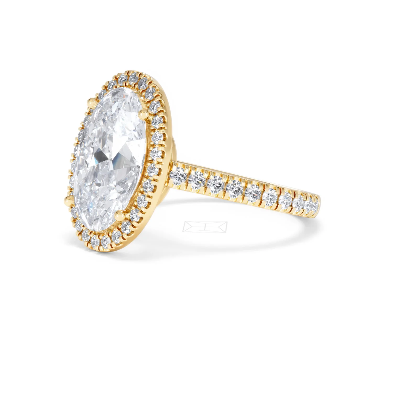 Georgina 5.70ct Lab Diamond Oval Cut Engagement Ring in 18K Yellow Gold G/VS1 - Image 79