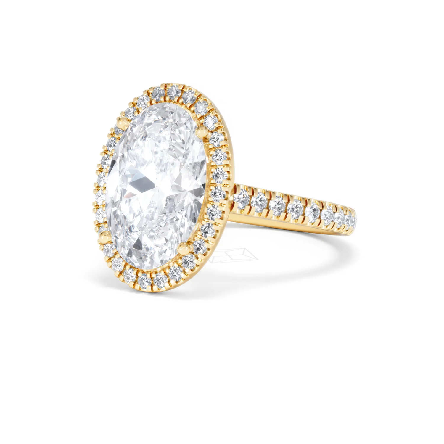 Georgina 5.70ct Lab Diamond Oval Cut Engagement Ring in 18K Yellow Gold G/VS1 - Image 83