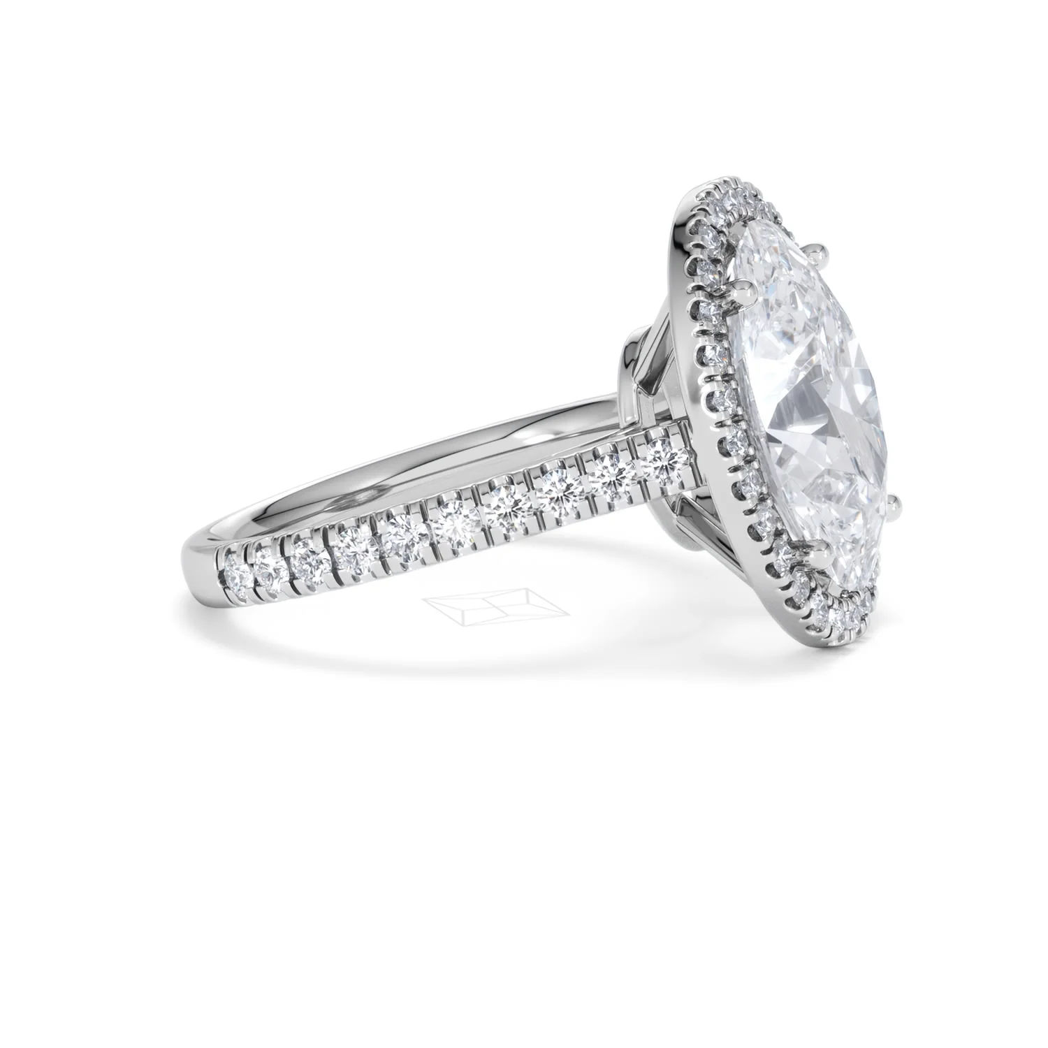 Georgina 5.70ct Lab Diamond Oval Cut Engagement Ring in Platinum G/VS1 - Image 24