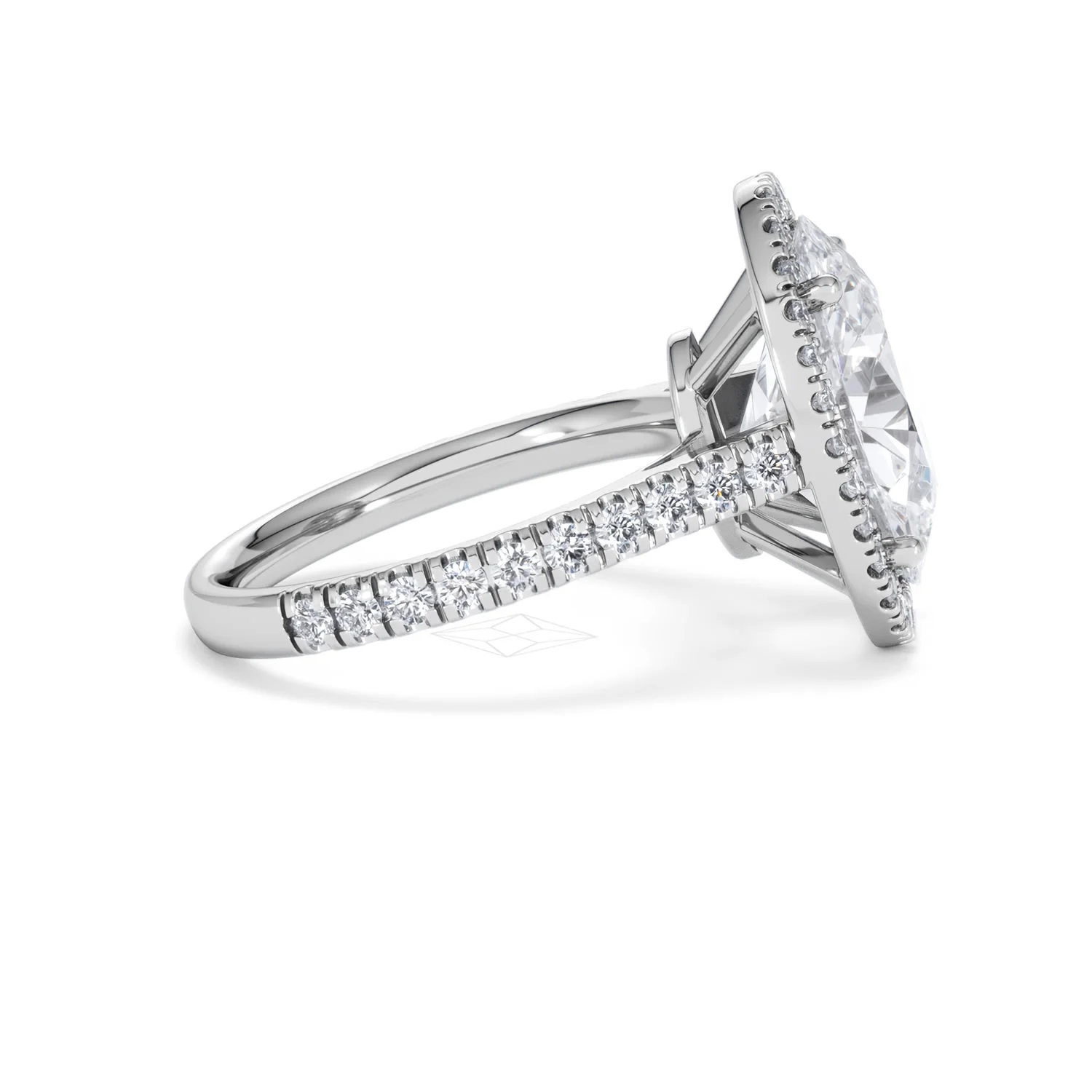 Georgina 5.70ct Lab Diamond Oval Cut Engagement Ring in Platinum G/VS1 - Image 28