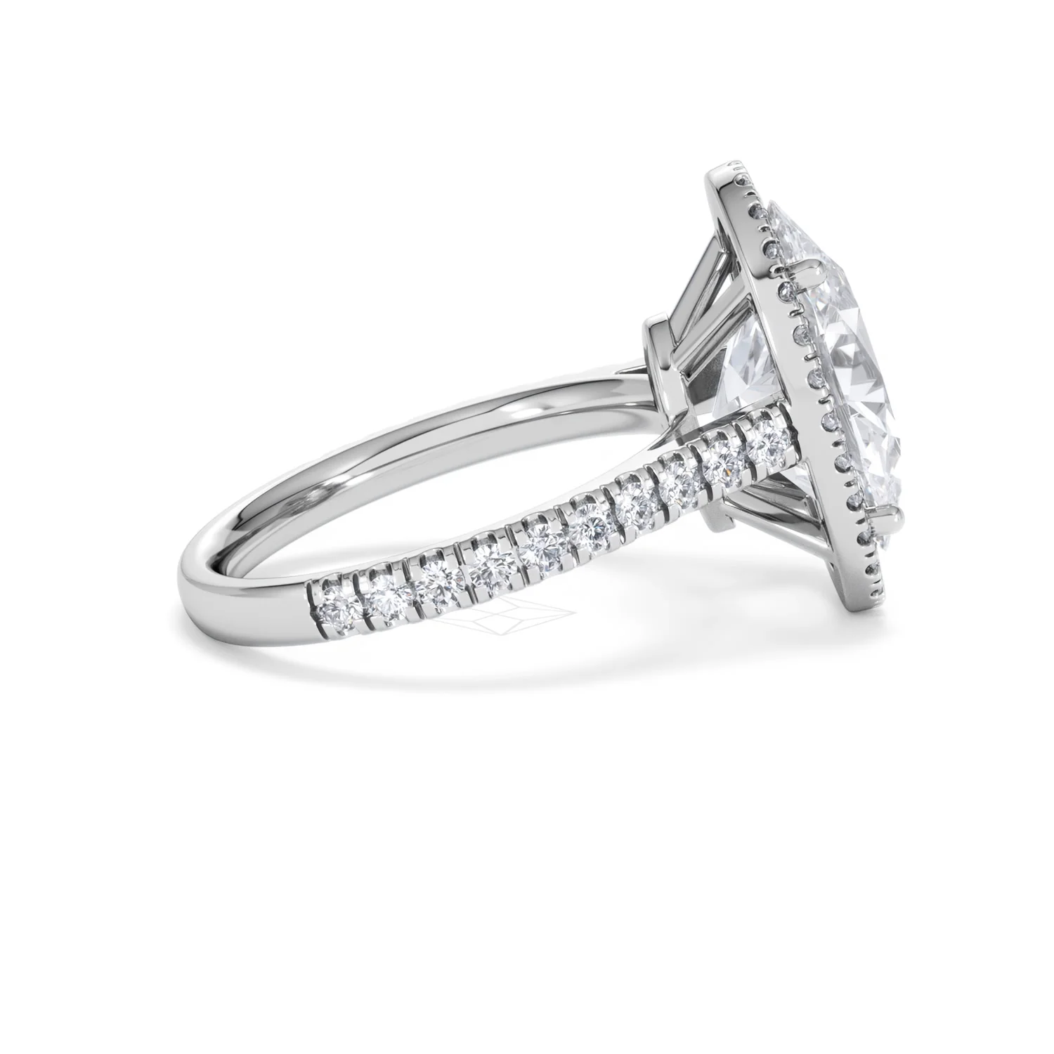 Georgina 5.70ct Lab Diamond Oval Cut Engagement Ring in Platinum G/VS1 - Image 30