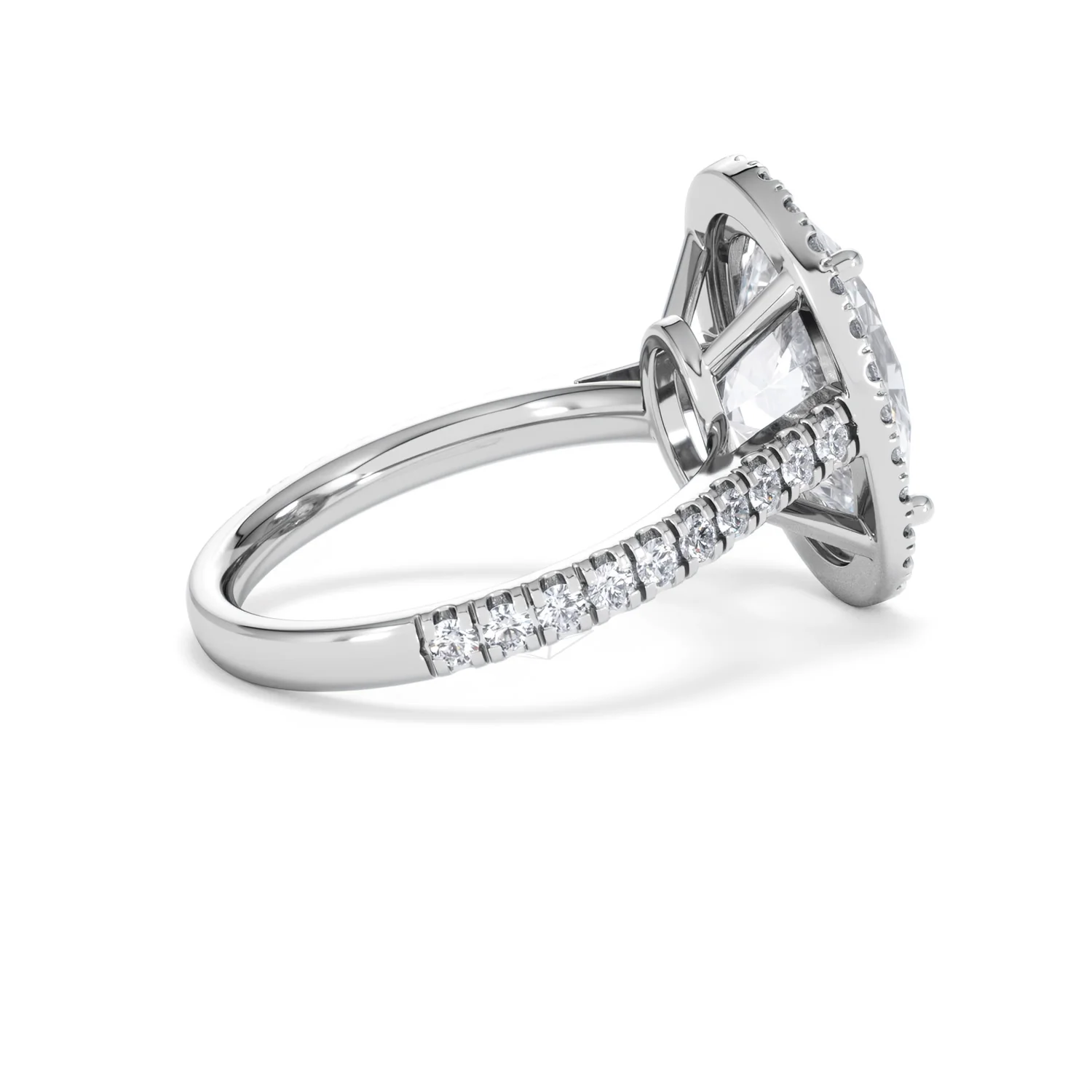 Georgina 5.70ct Lab Diamond Oval Cut Engagement Ring in Platinum G/VS1 - Image 34