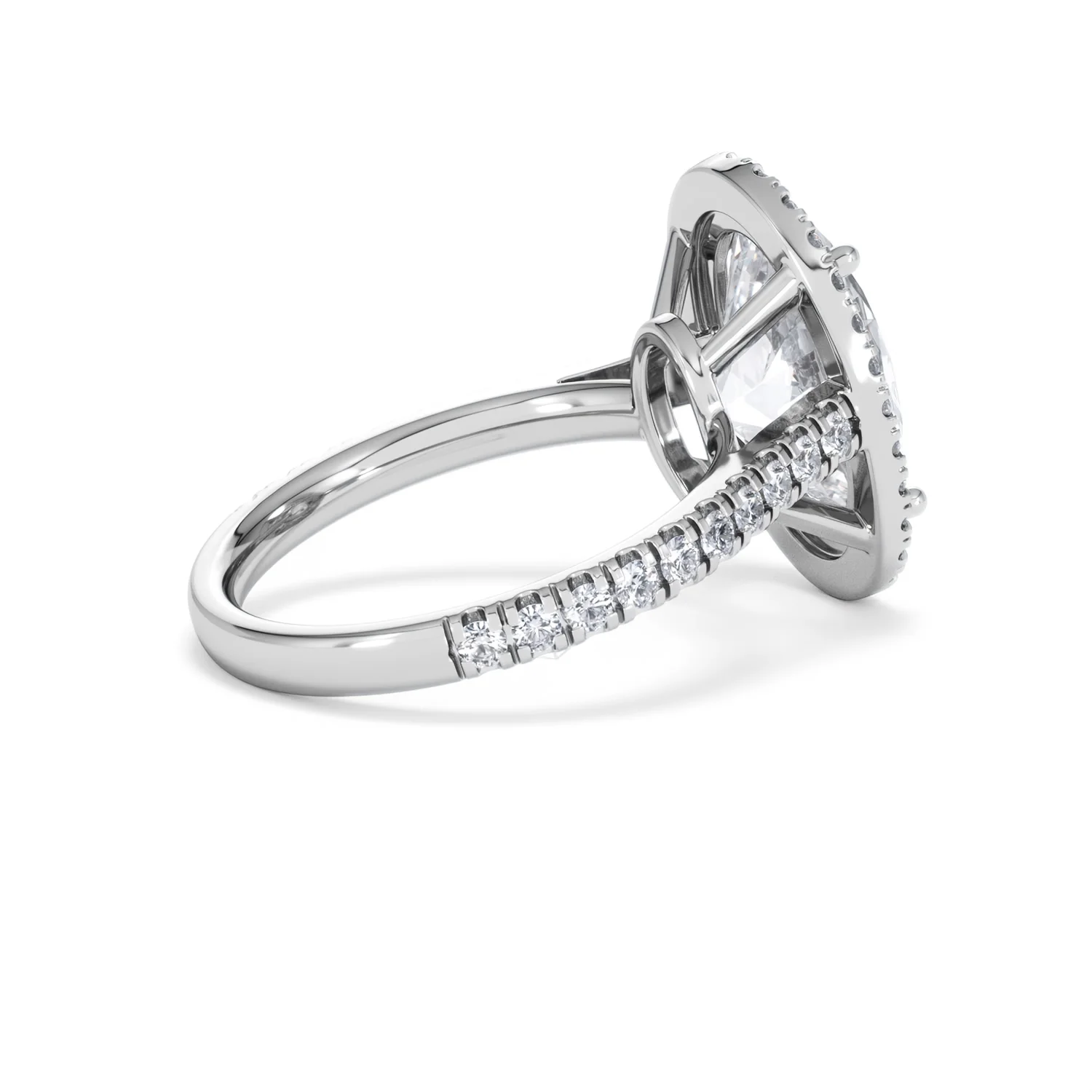 Georgina 5.70ct Lab Diamond Oval Cut Engagement Ring in Platinum G/VS1 - Image 35