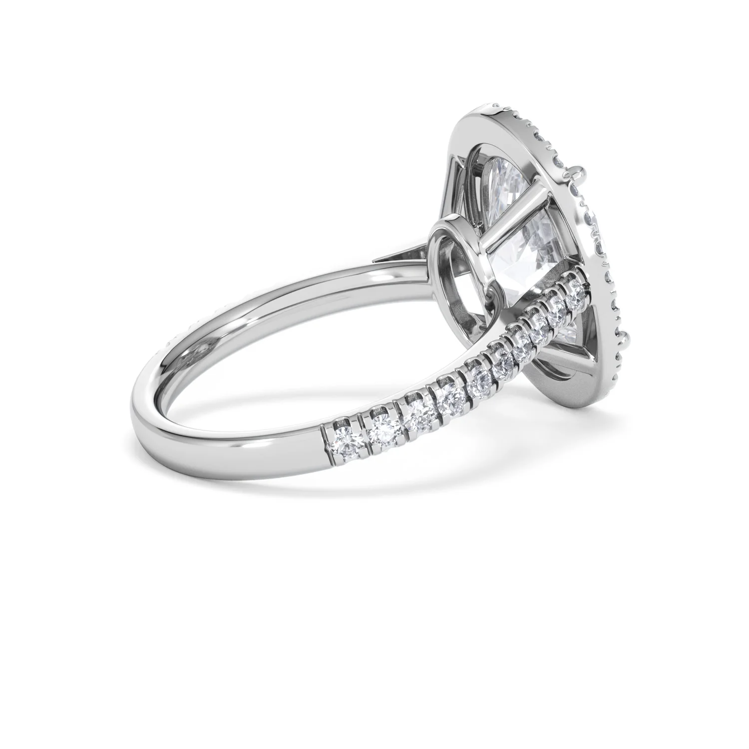 Georgina 5.70ct Lab Diamond Oval Cut Engagement Ring in Platinum G/VS1 - Image 36