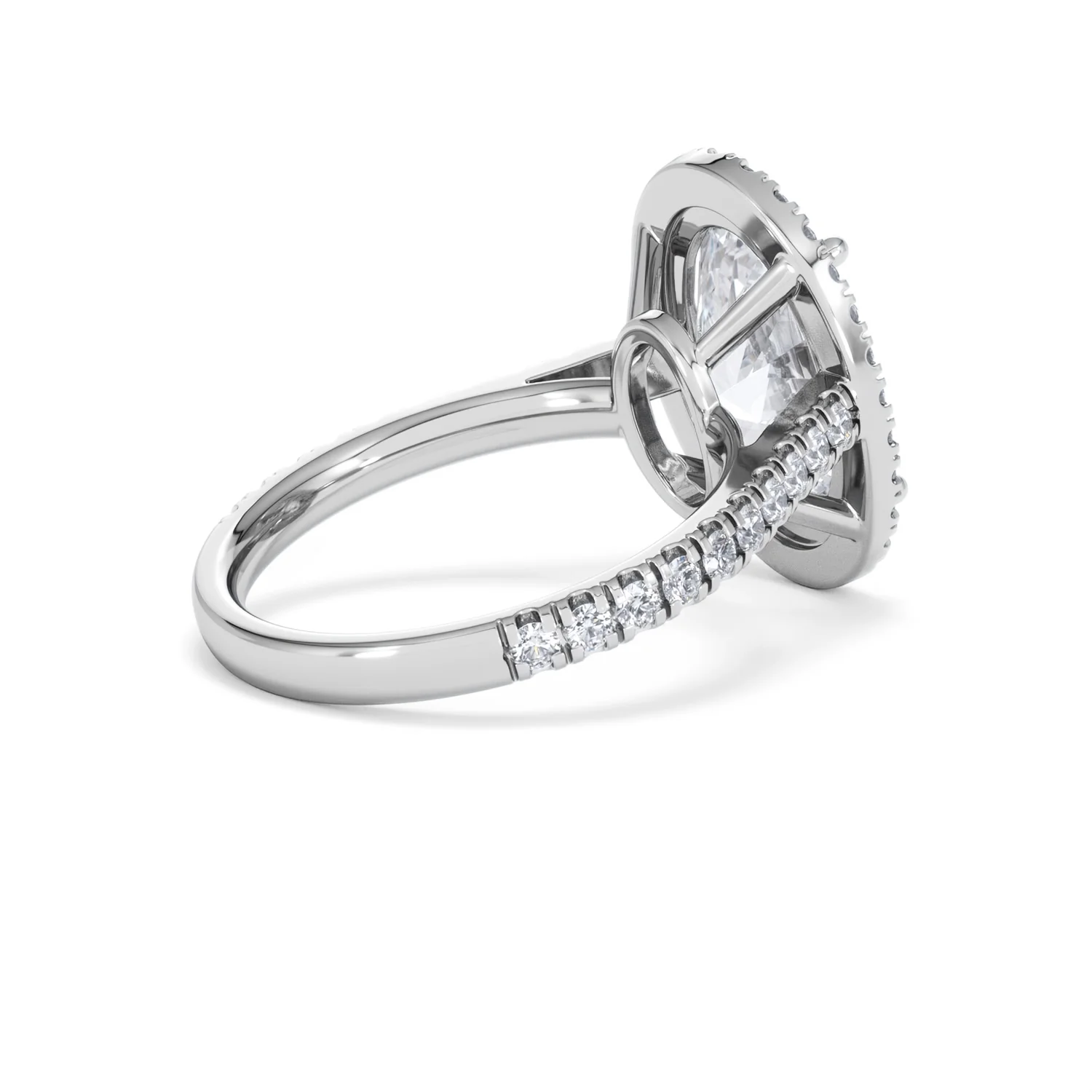 Georgina 5.70ct Lab Diamond Oval Cut Engagement Ring in Platinum G/VS1 - Image 37
